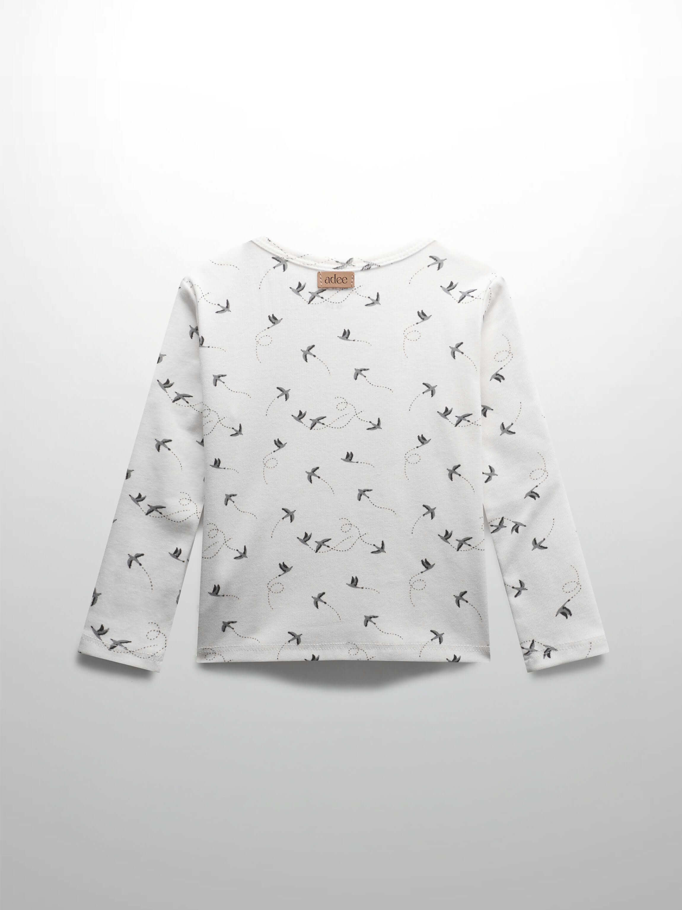 Grey swallows girls t-shirt design