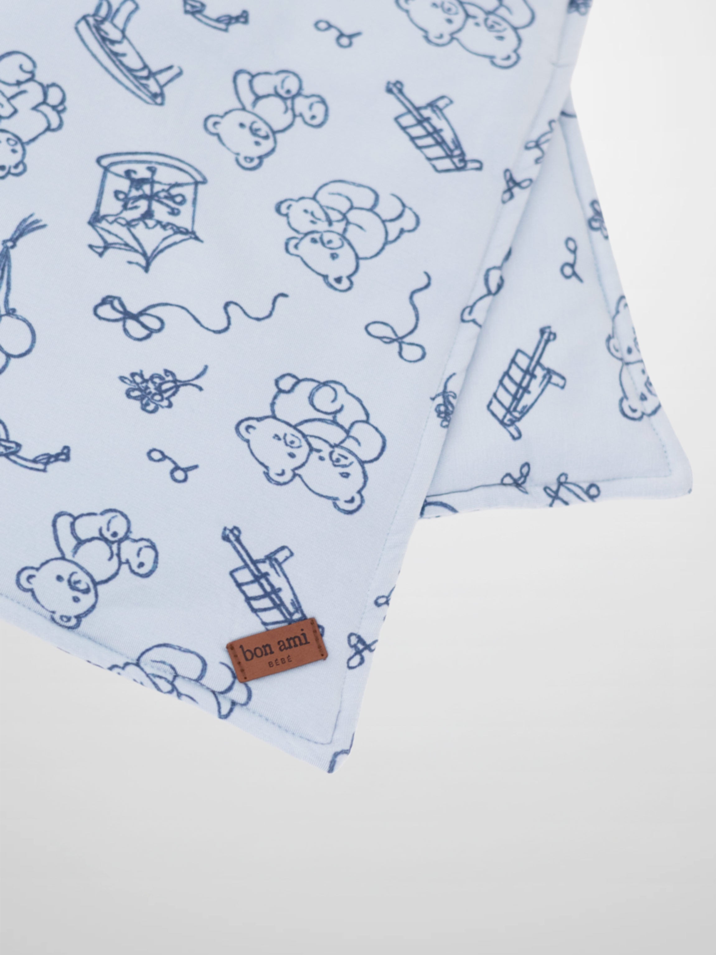 Storybook Lovey with Clip - Blue