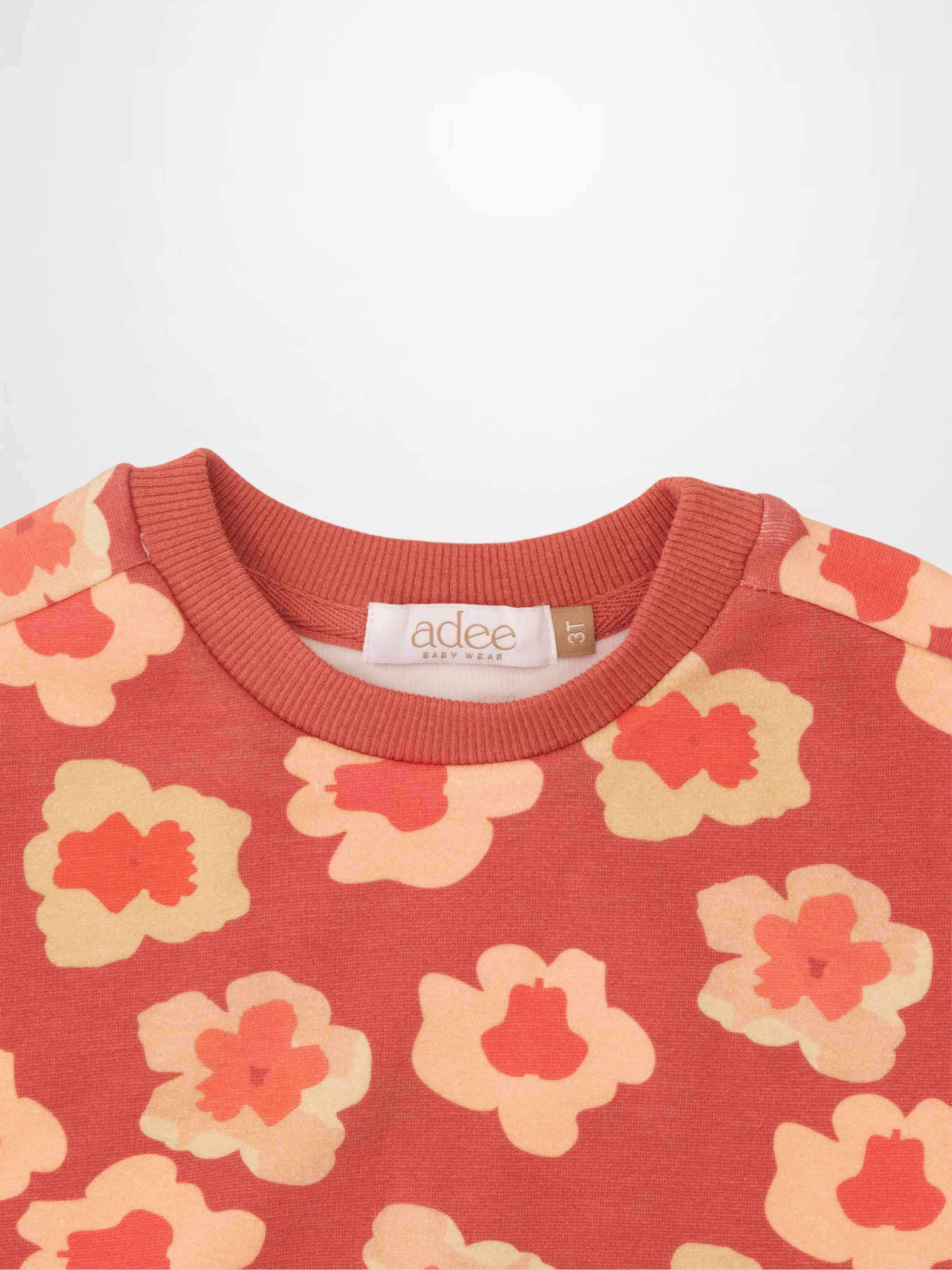 Red Flower Sweatshirt