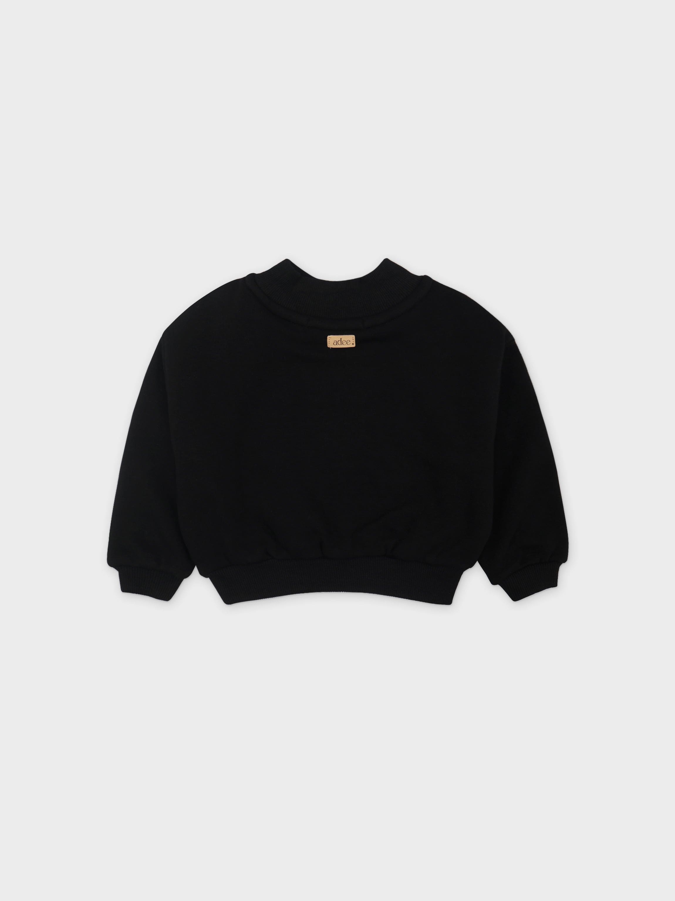 Stylish black sweatshirt for kids