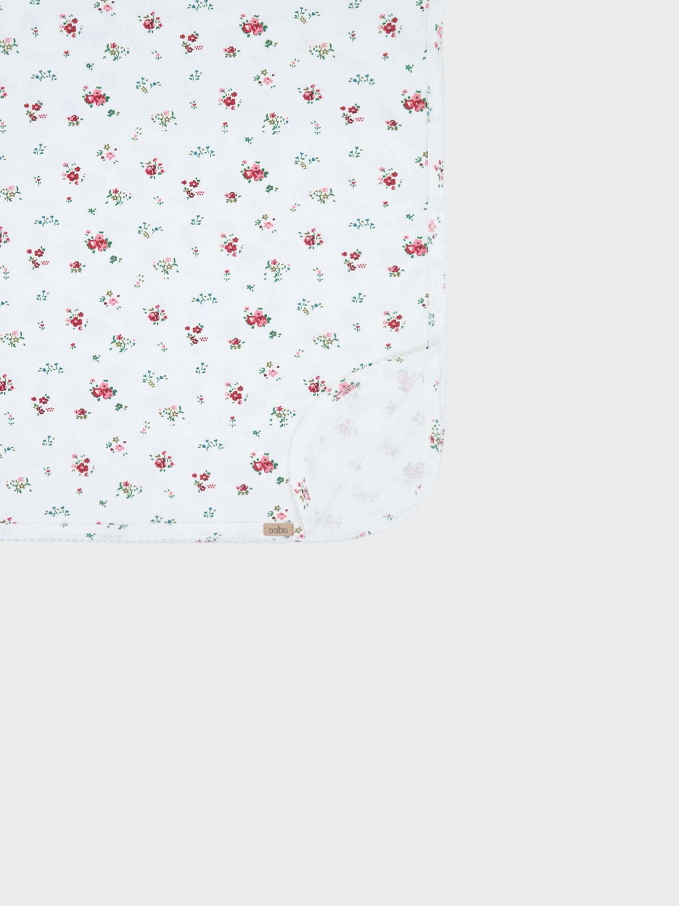 Freesia flower baby blanket design