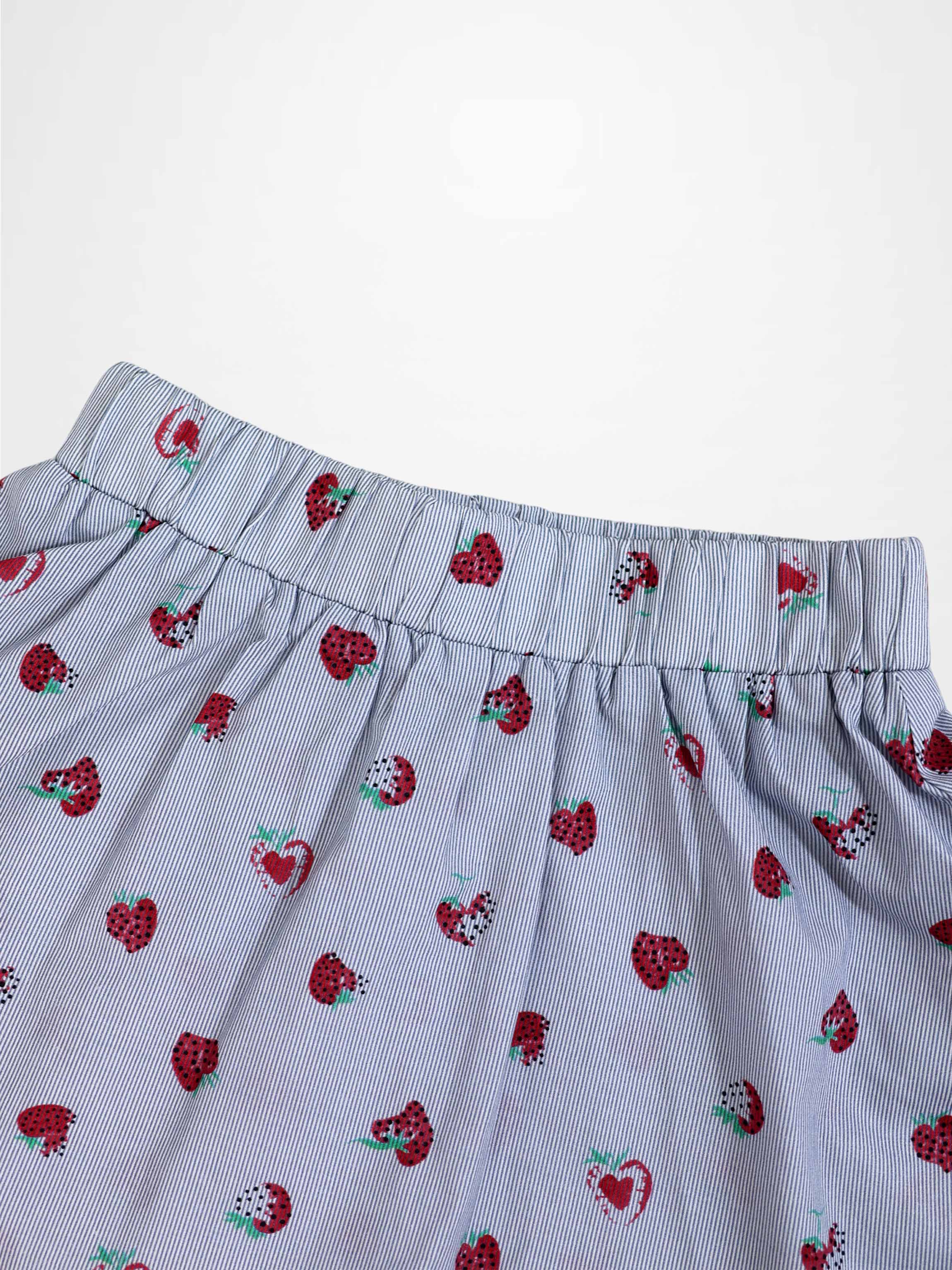 Strawberry Print Skirt
