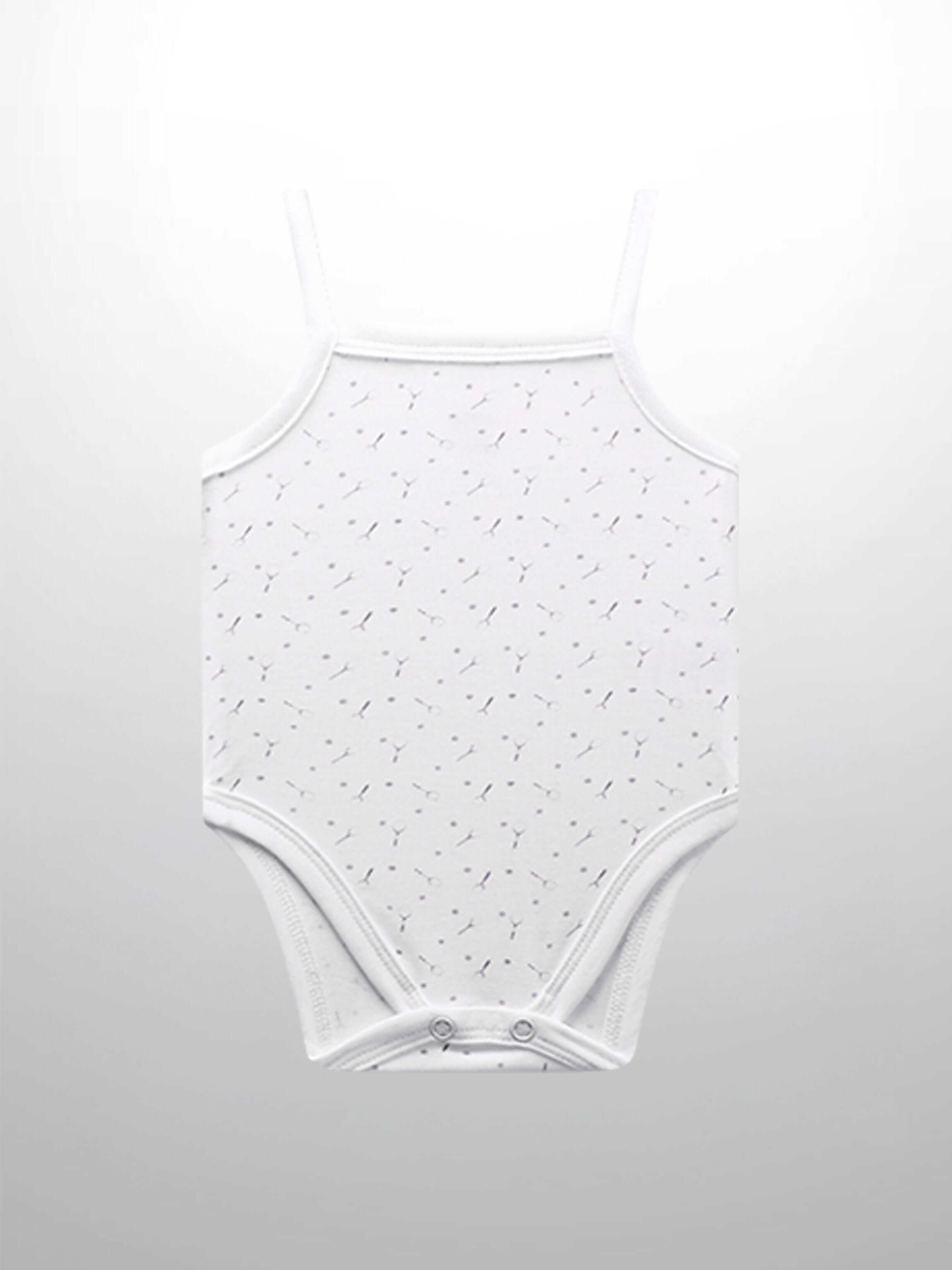 Tennis racket print baby undershirt