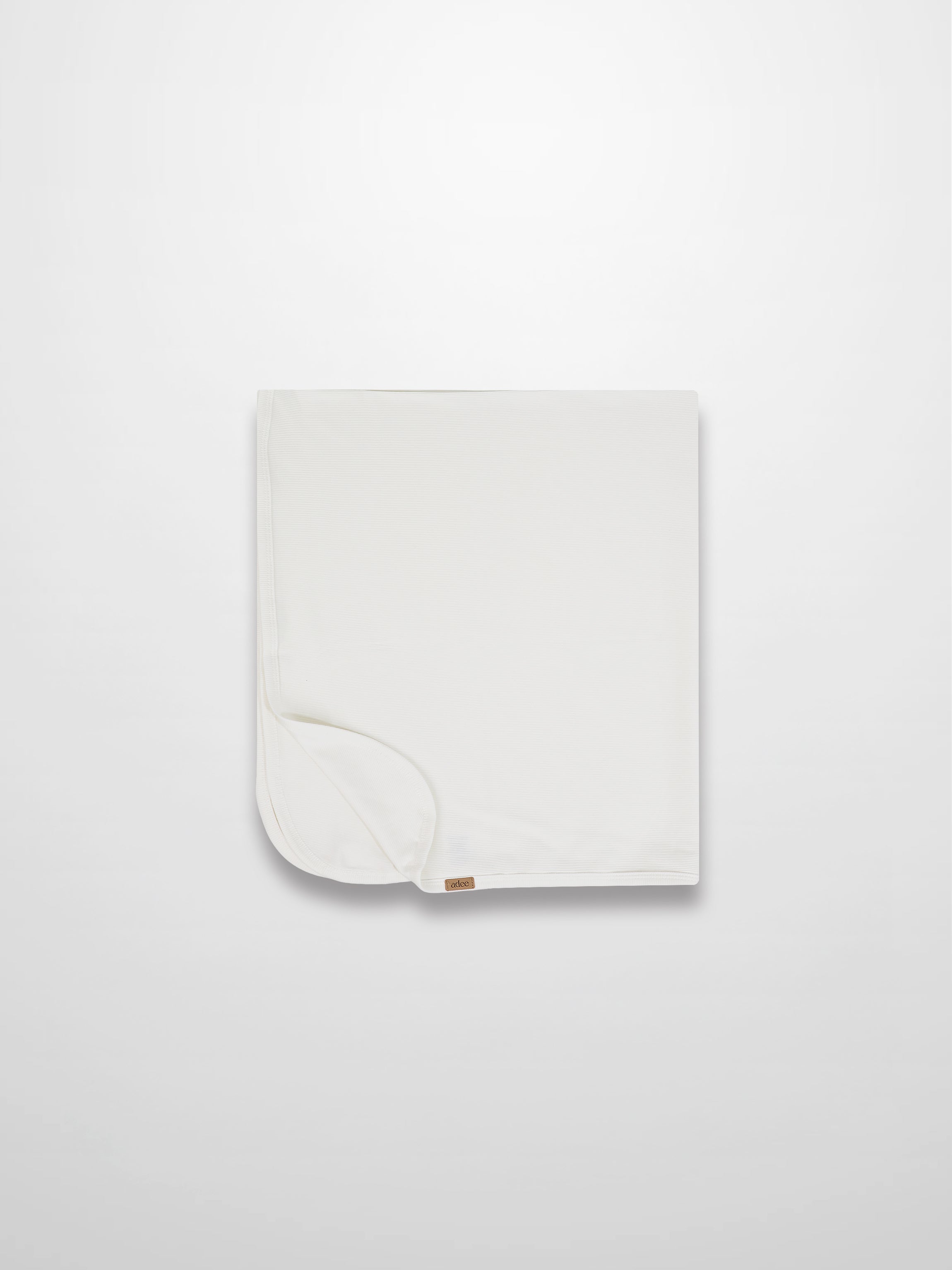 Thin Ribbed Blanket - White