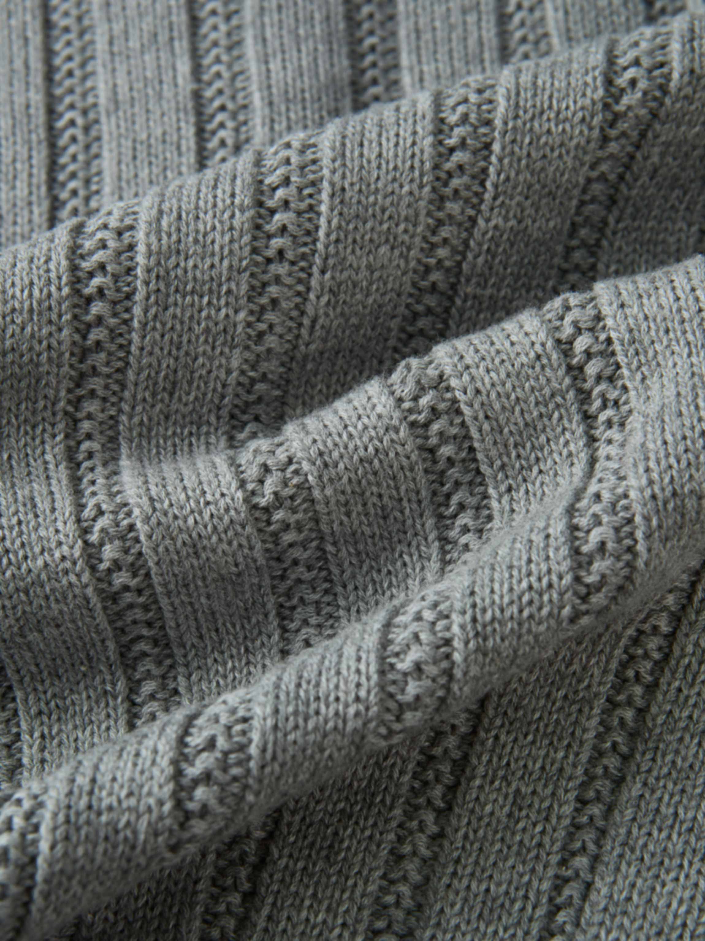 Knit cardigan grey knit fabric close-up for girls, dressy top