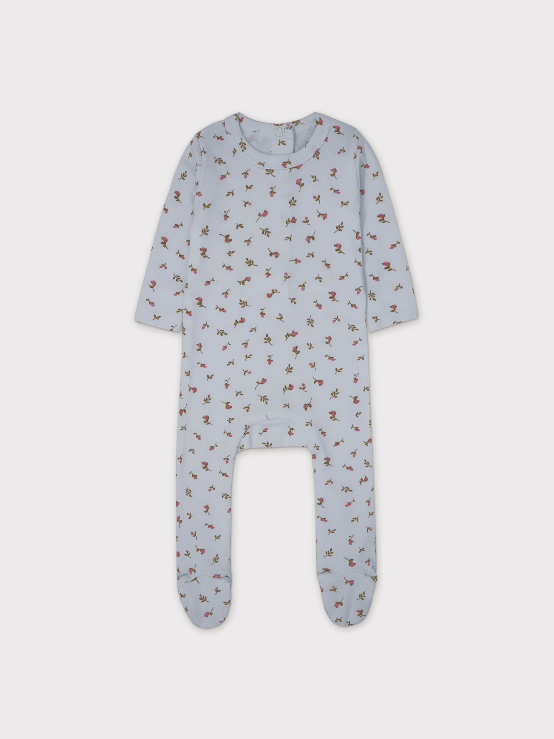 Baby jumpsuit footies in blue