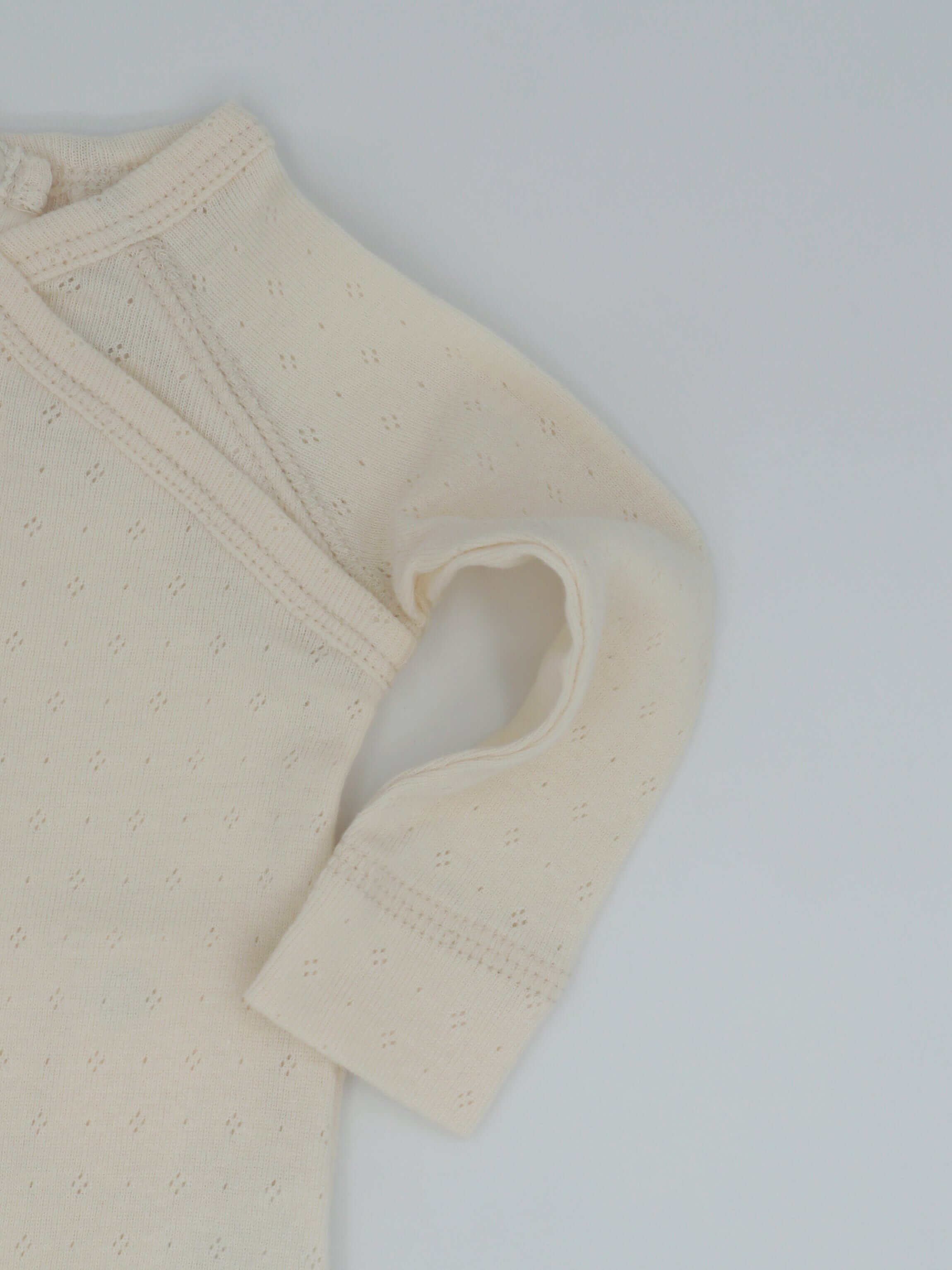 Baby jumpsuit footie detail