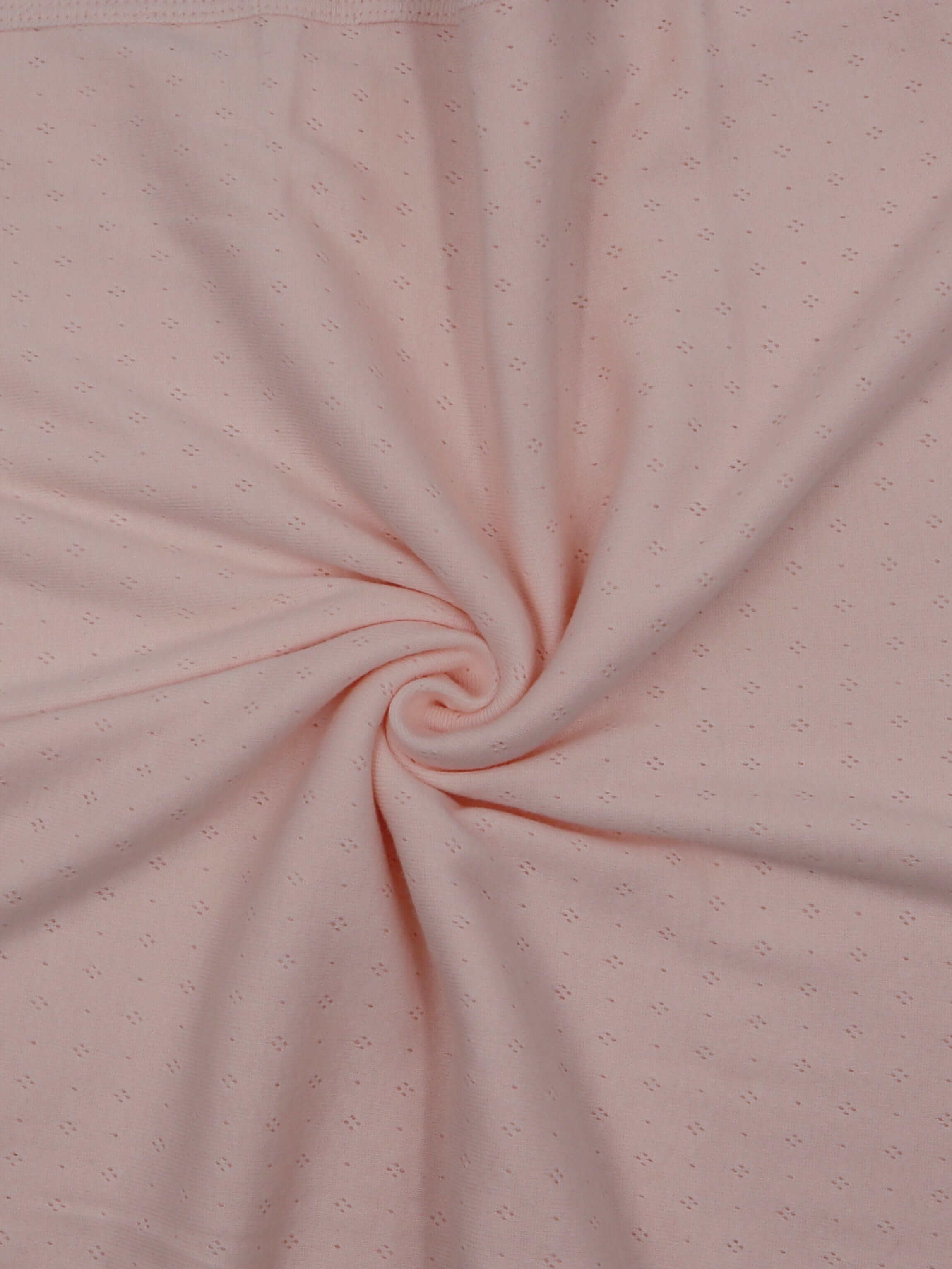 Pointelle stretch fabric in pink