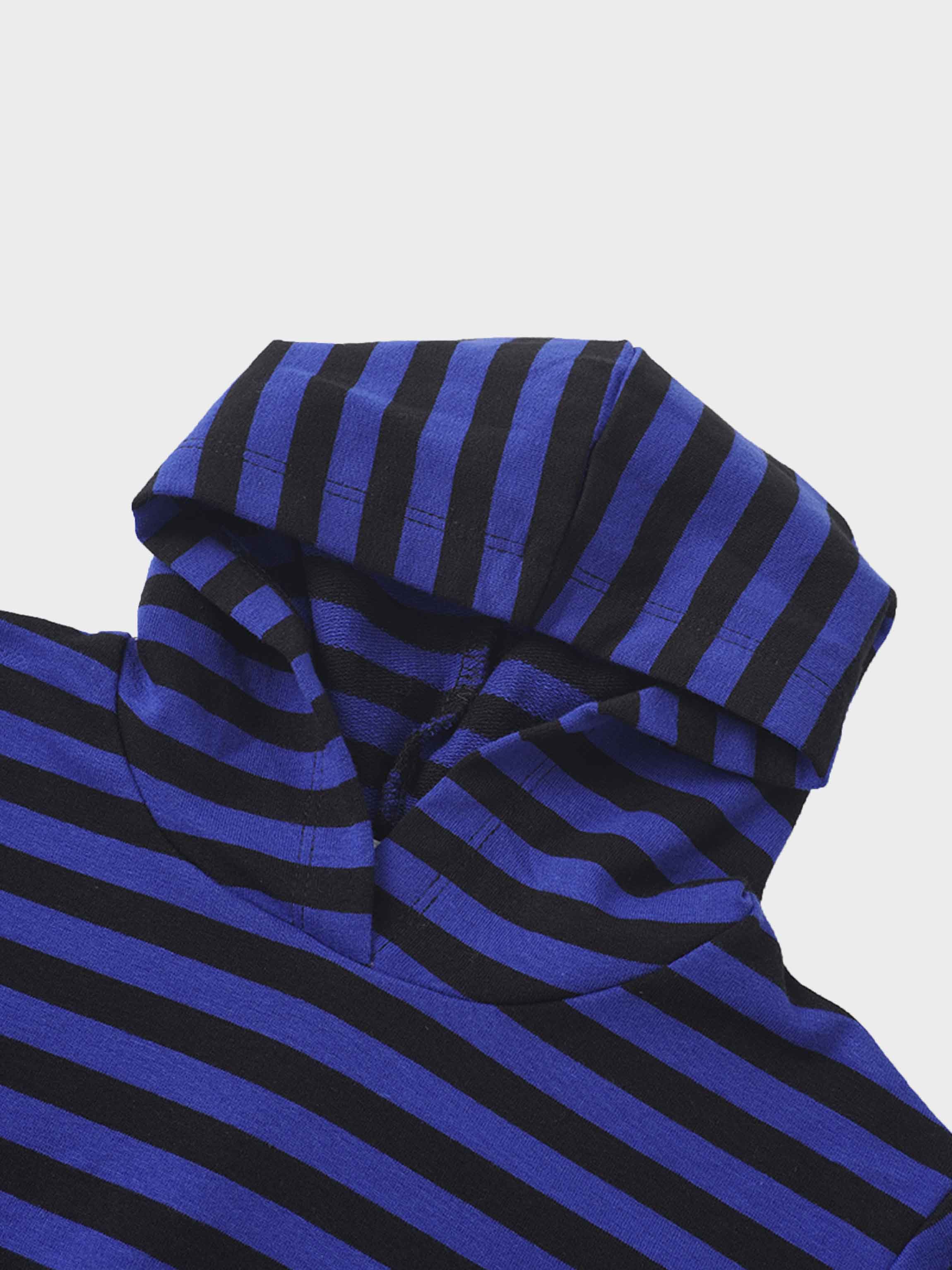 Striped Sweatshirt - Blue & Black