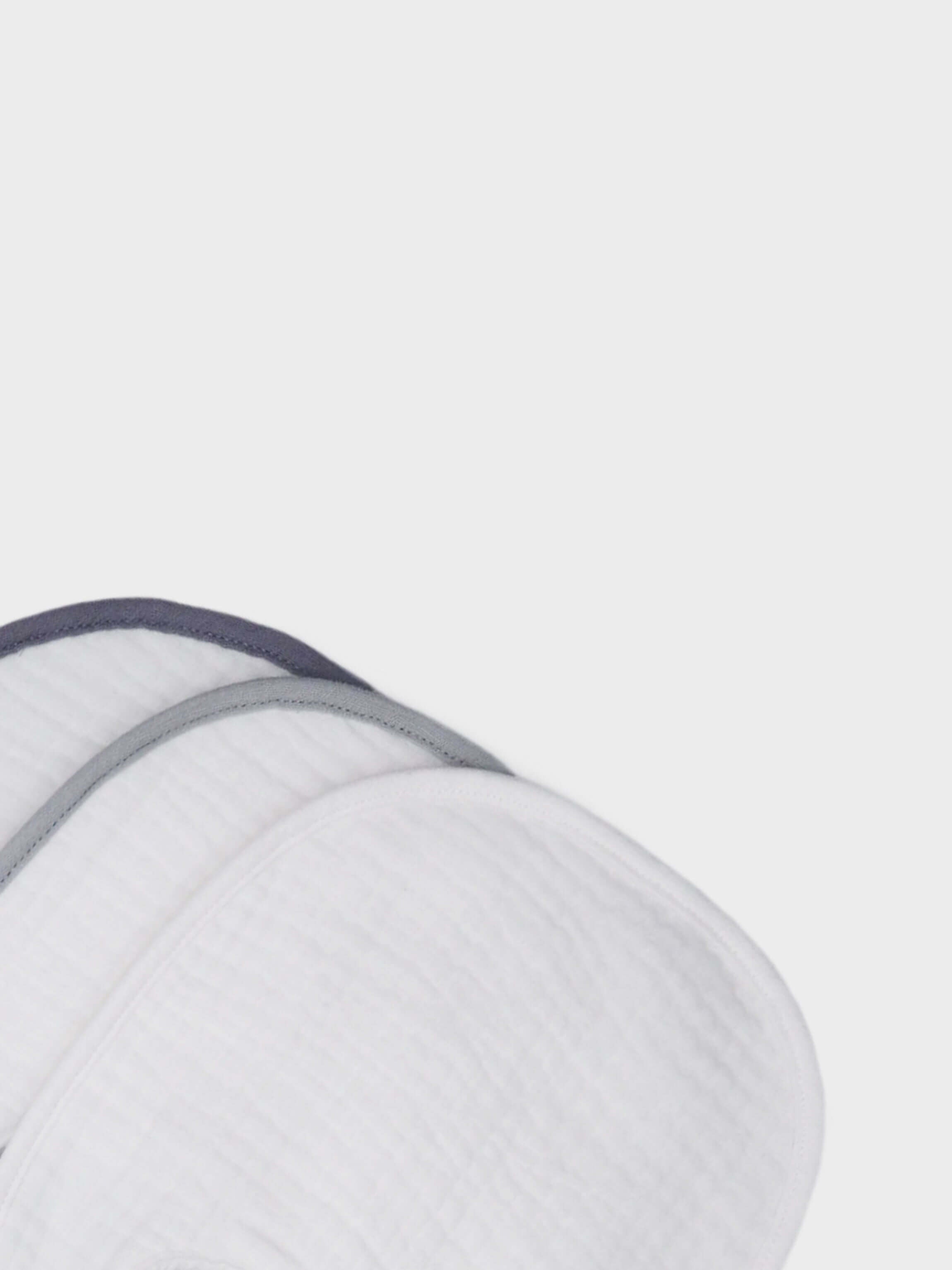 3 pack boys bibs with colored stylish edgings