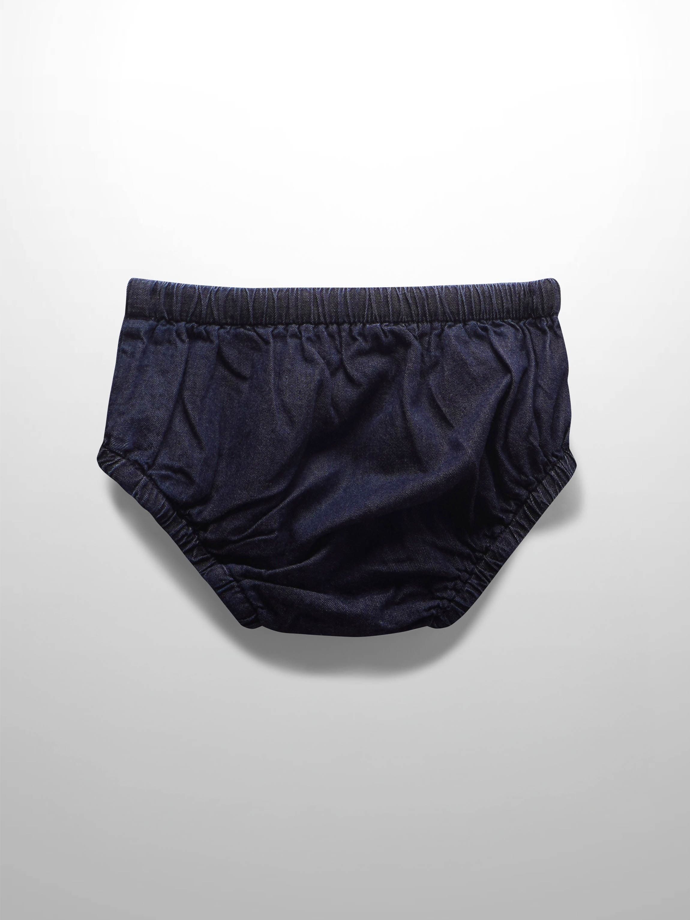 Dark denim bloomers for girls