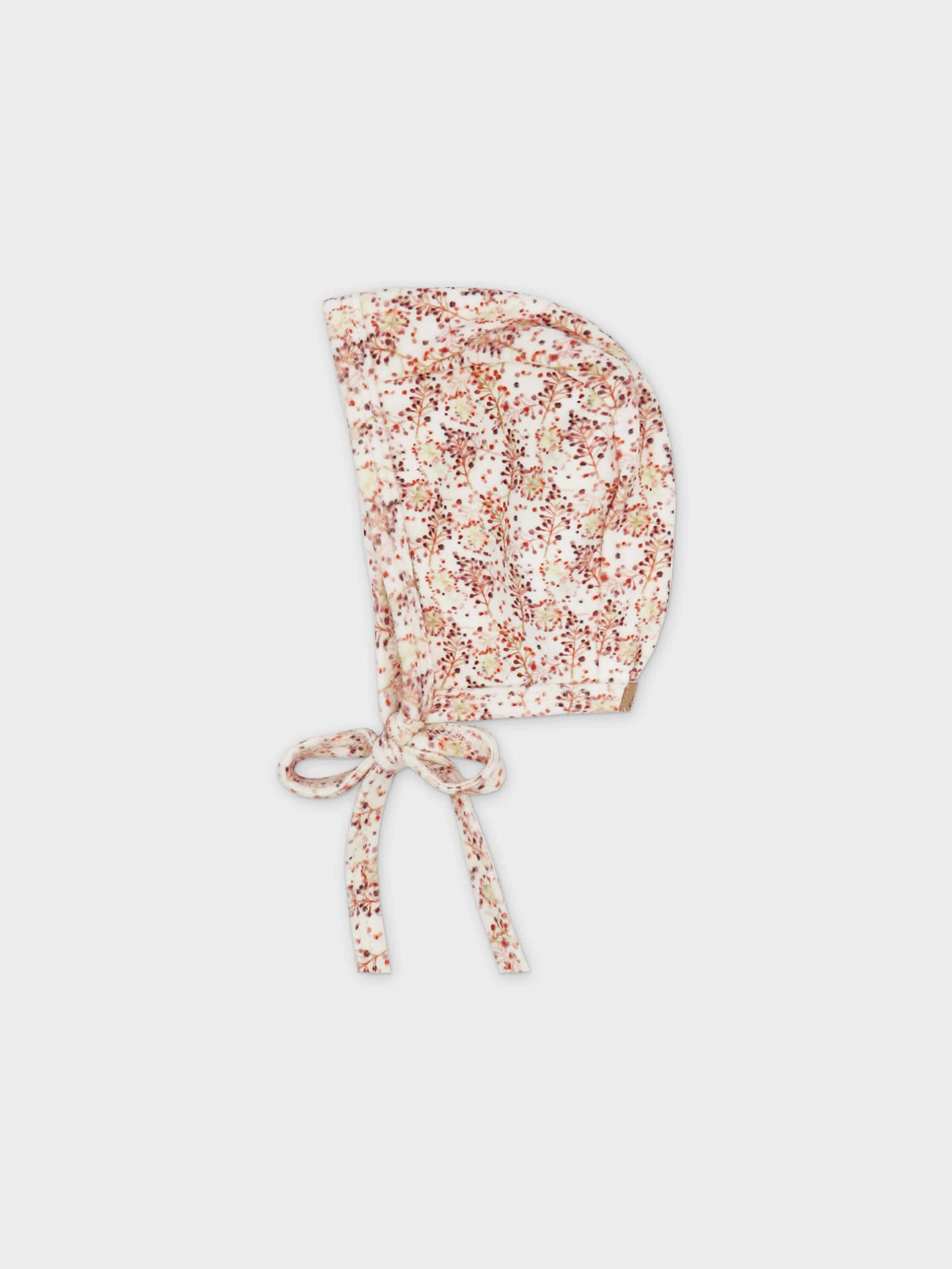 Floral baby bonnet hat for girls