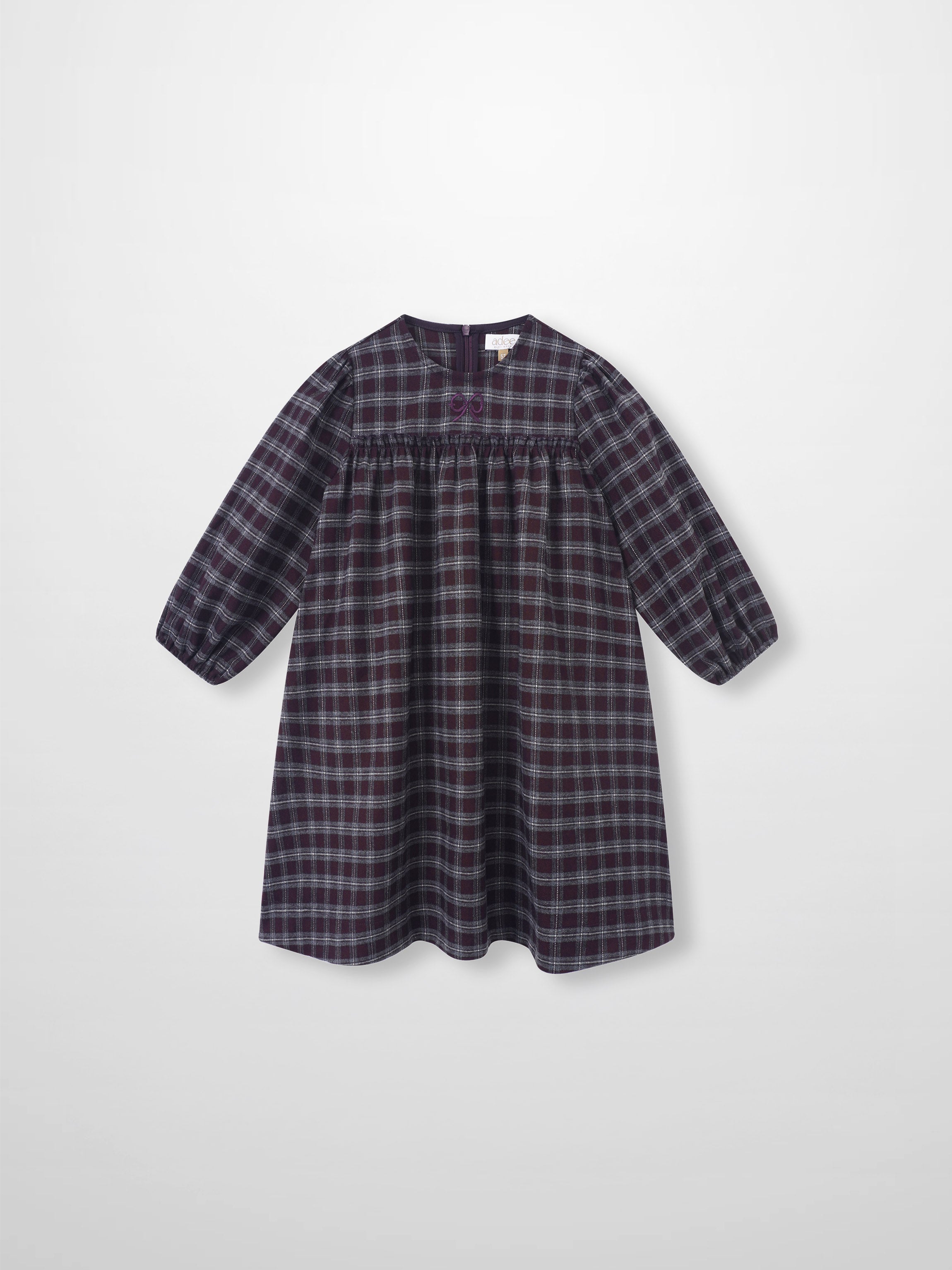Adee burgundy plaid girls&
