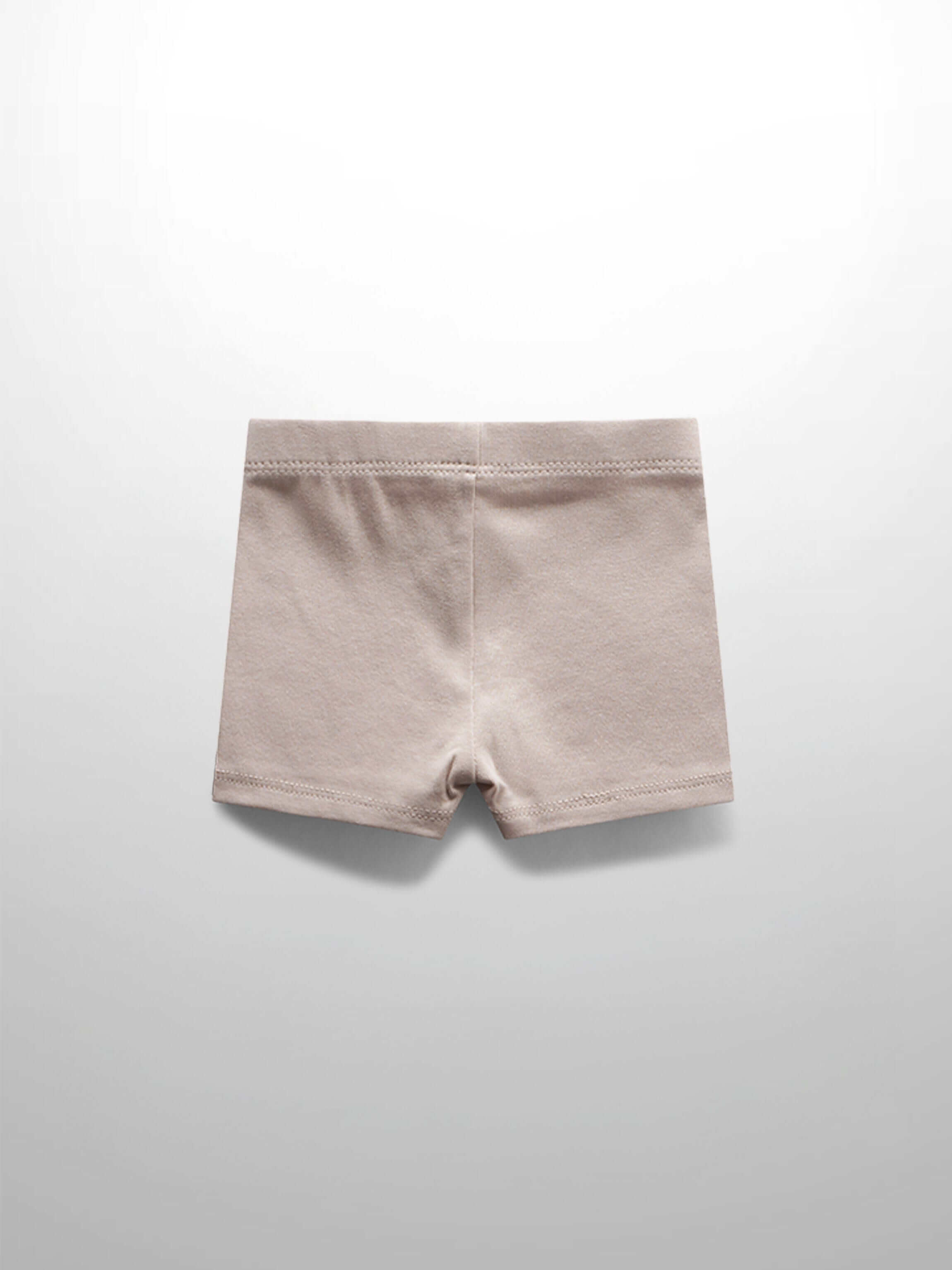 Biker Shorts Non Ribbed-Light Tan