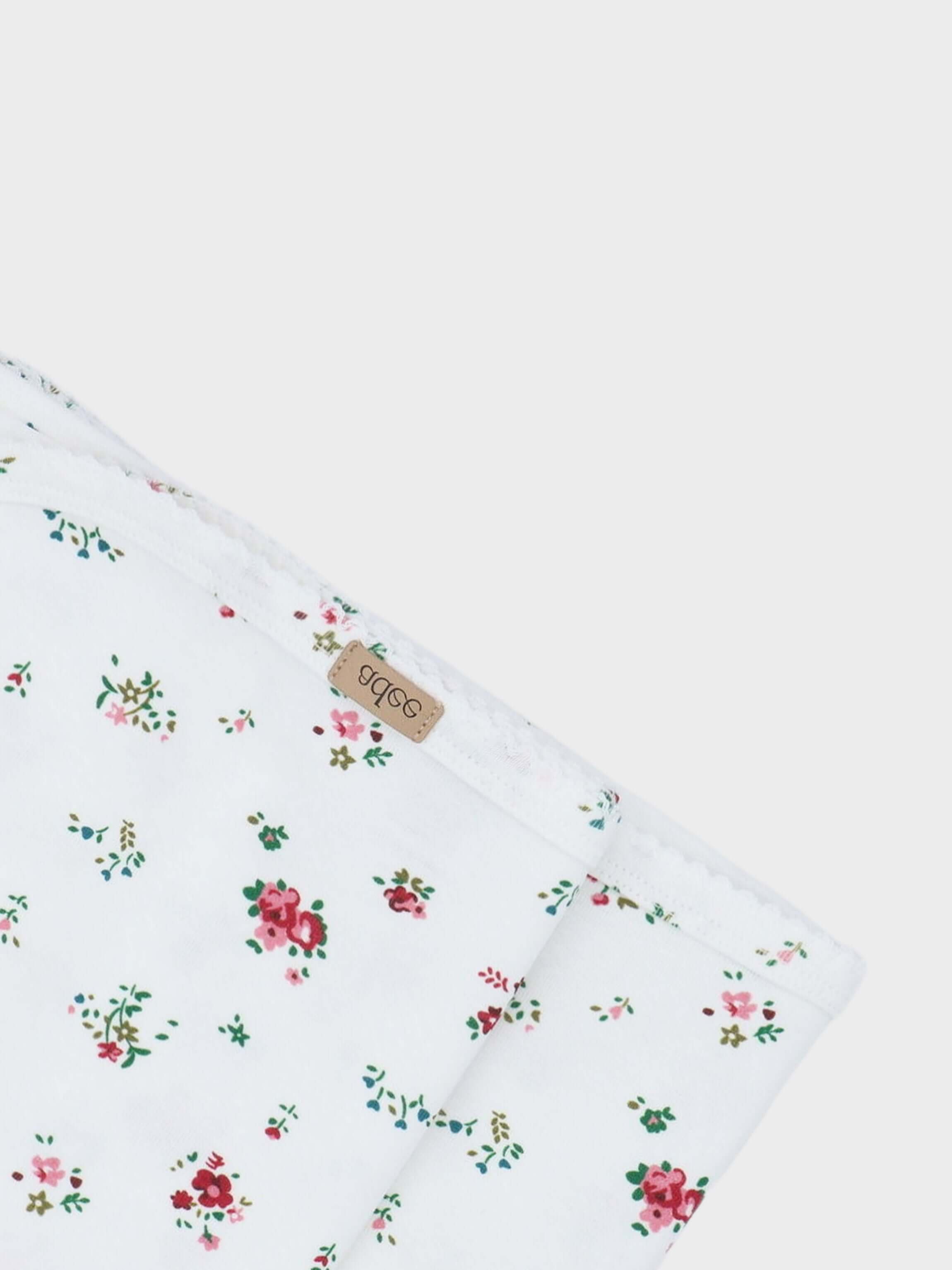 Freesia flower blanket for baby jumpsuit