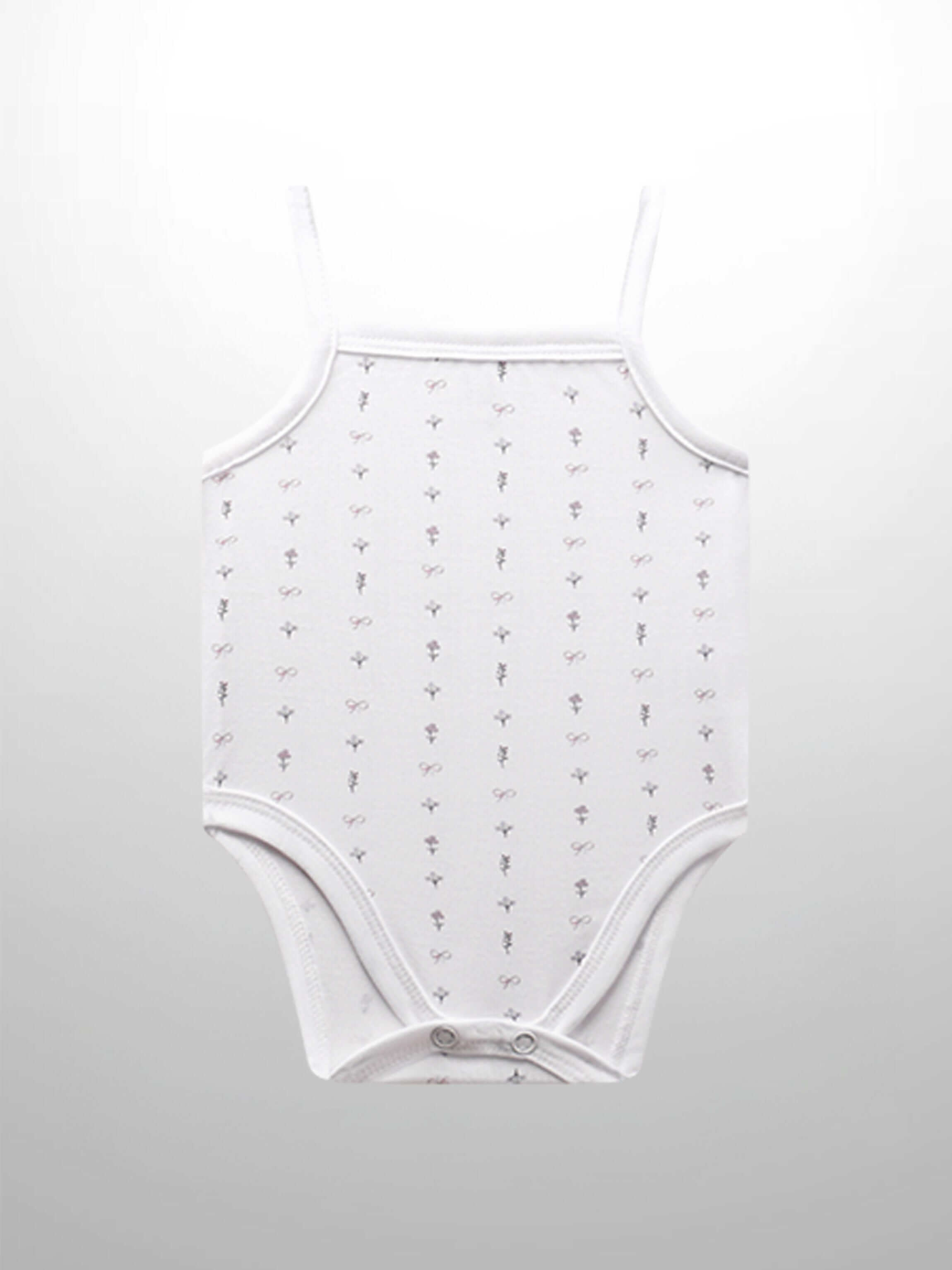 White baby girl bodysuit undershirt
