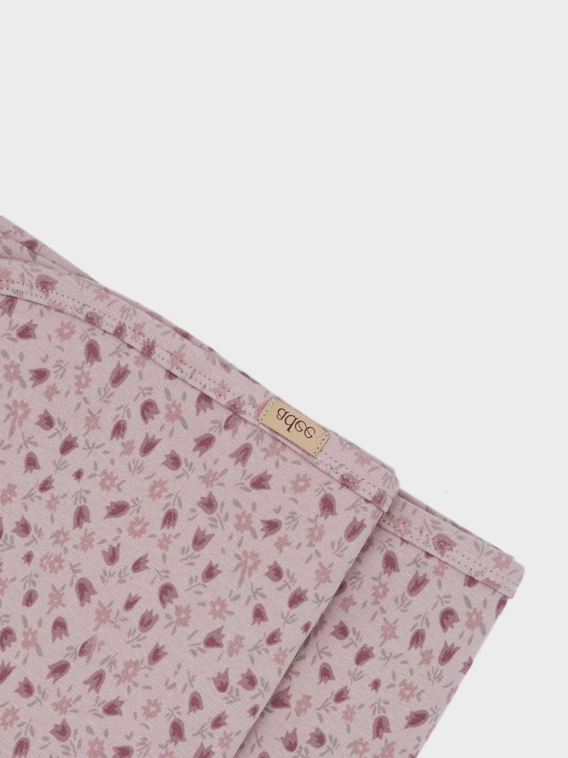 Pink floral swaddle blanket for girls
