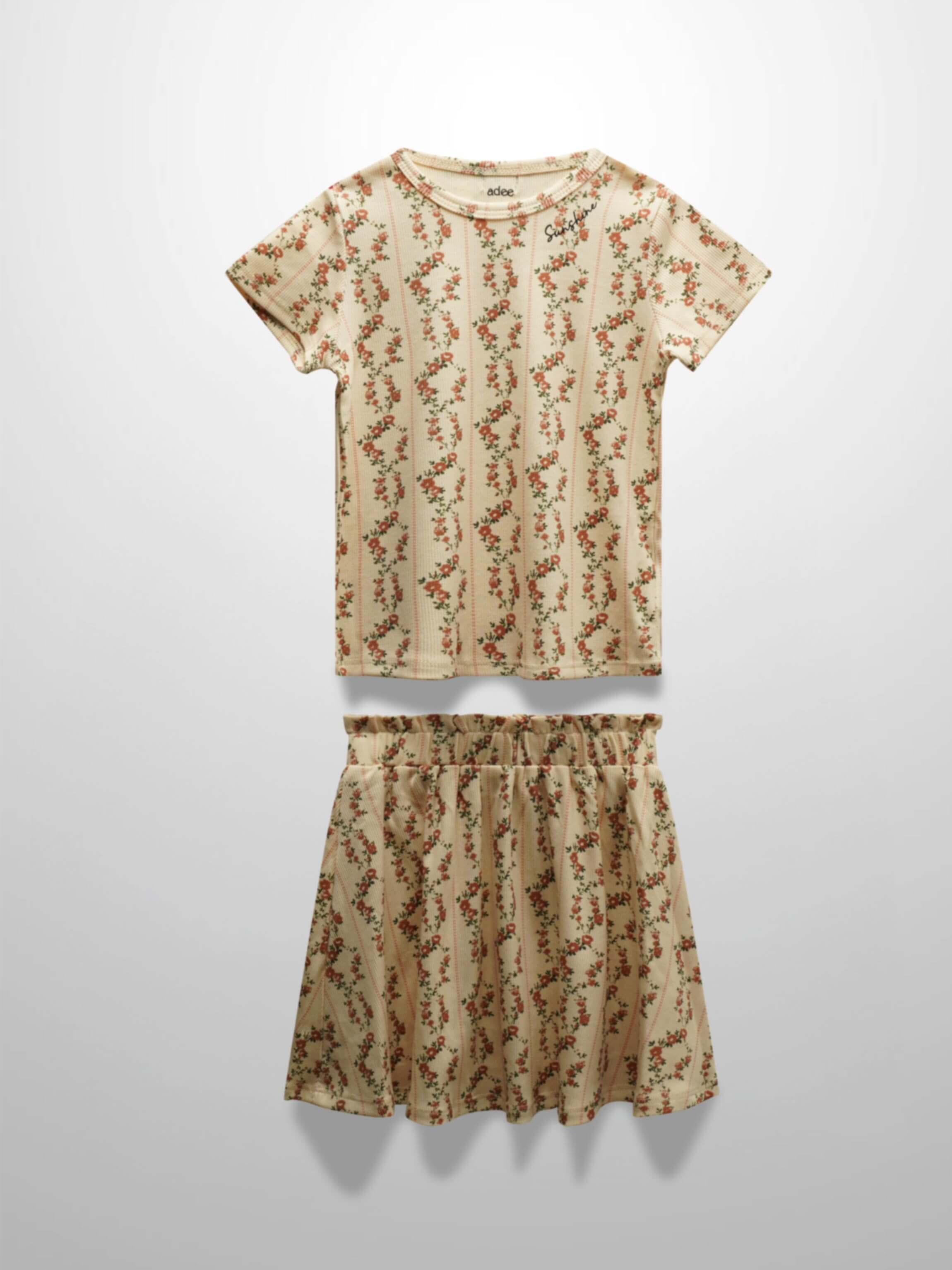 Floral outfit for girls set