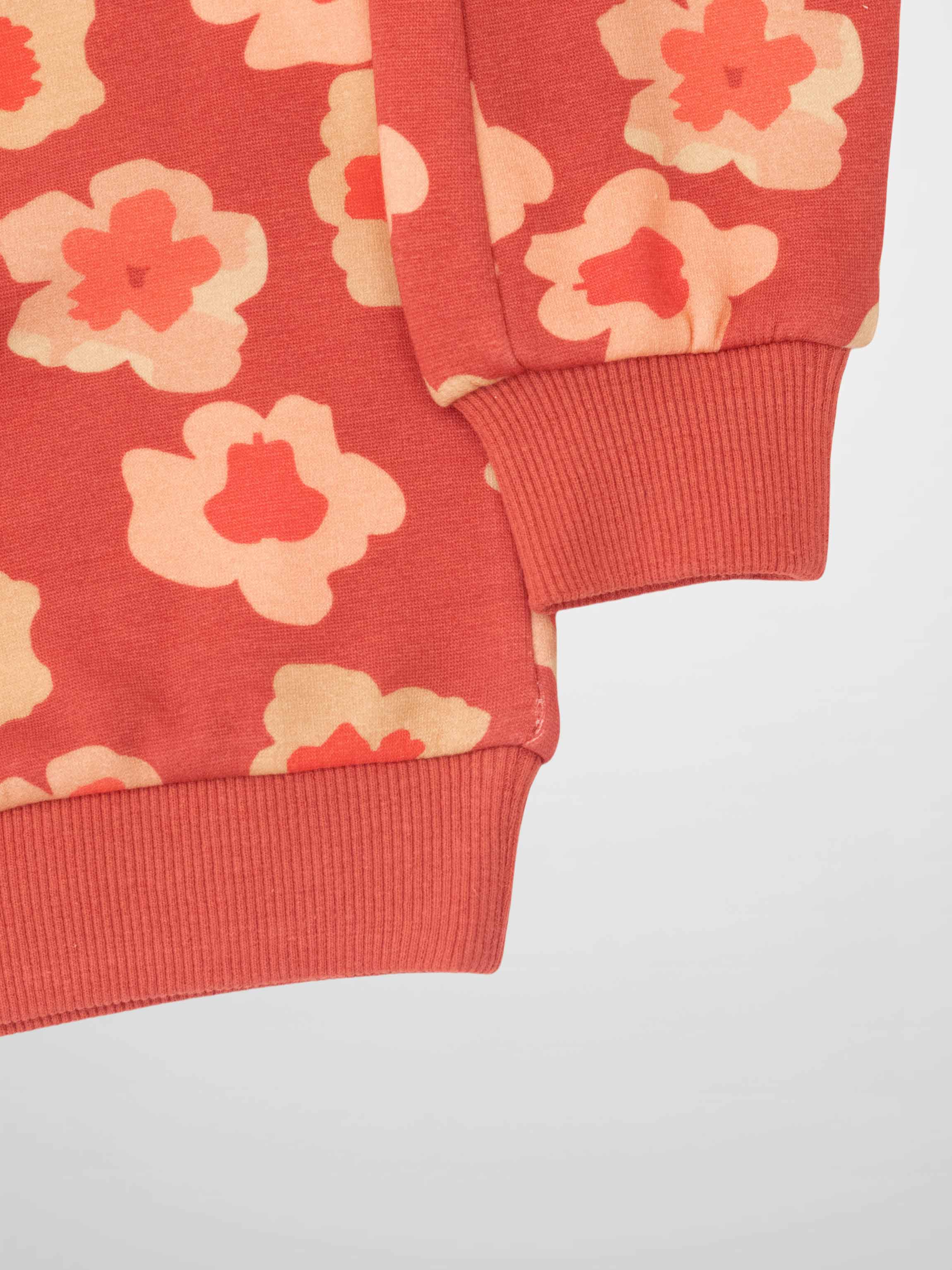 Red Flower Sweatshirt