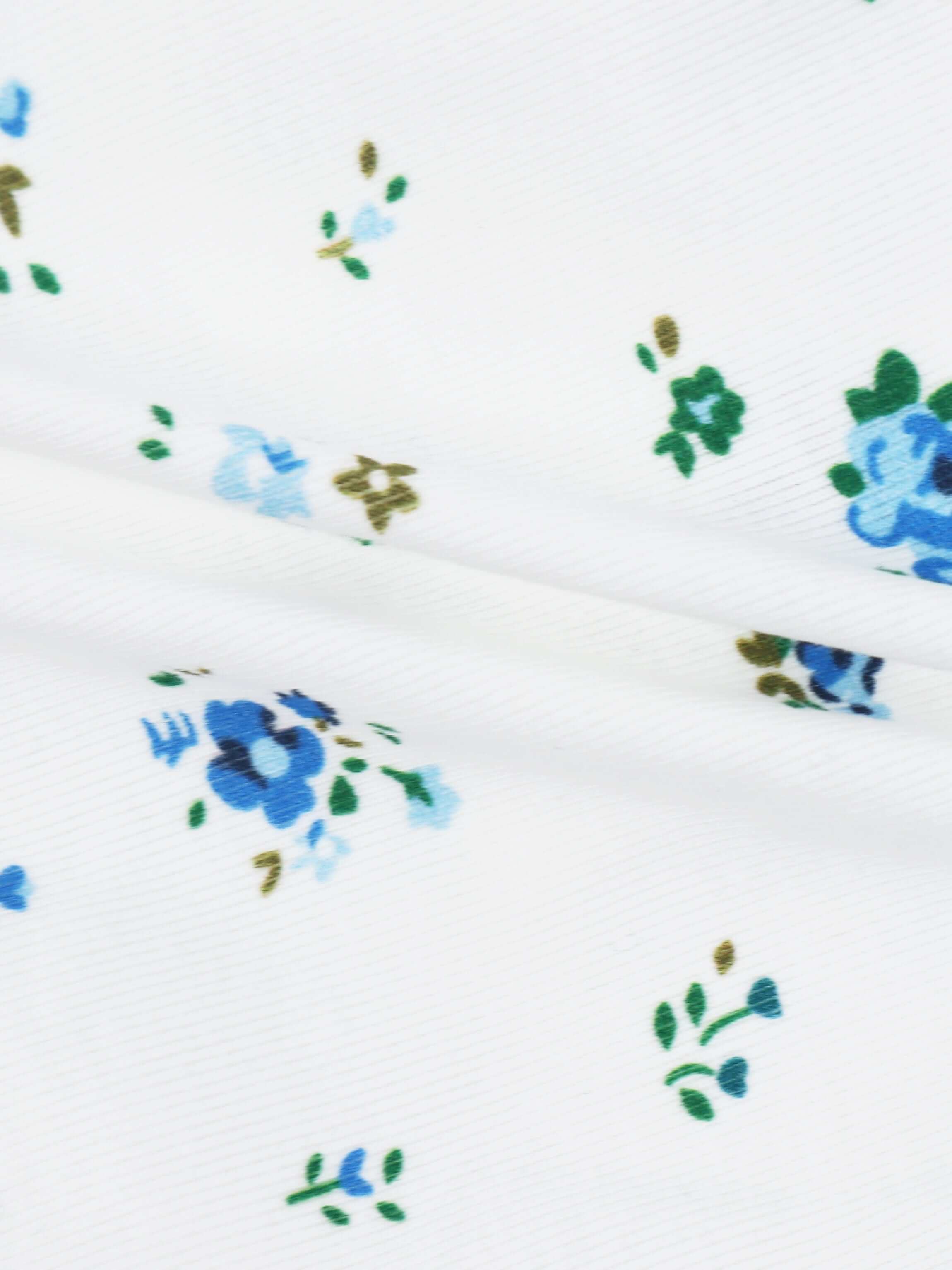 Blue floral swaddle blanket fabric