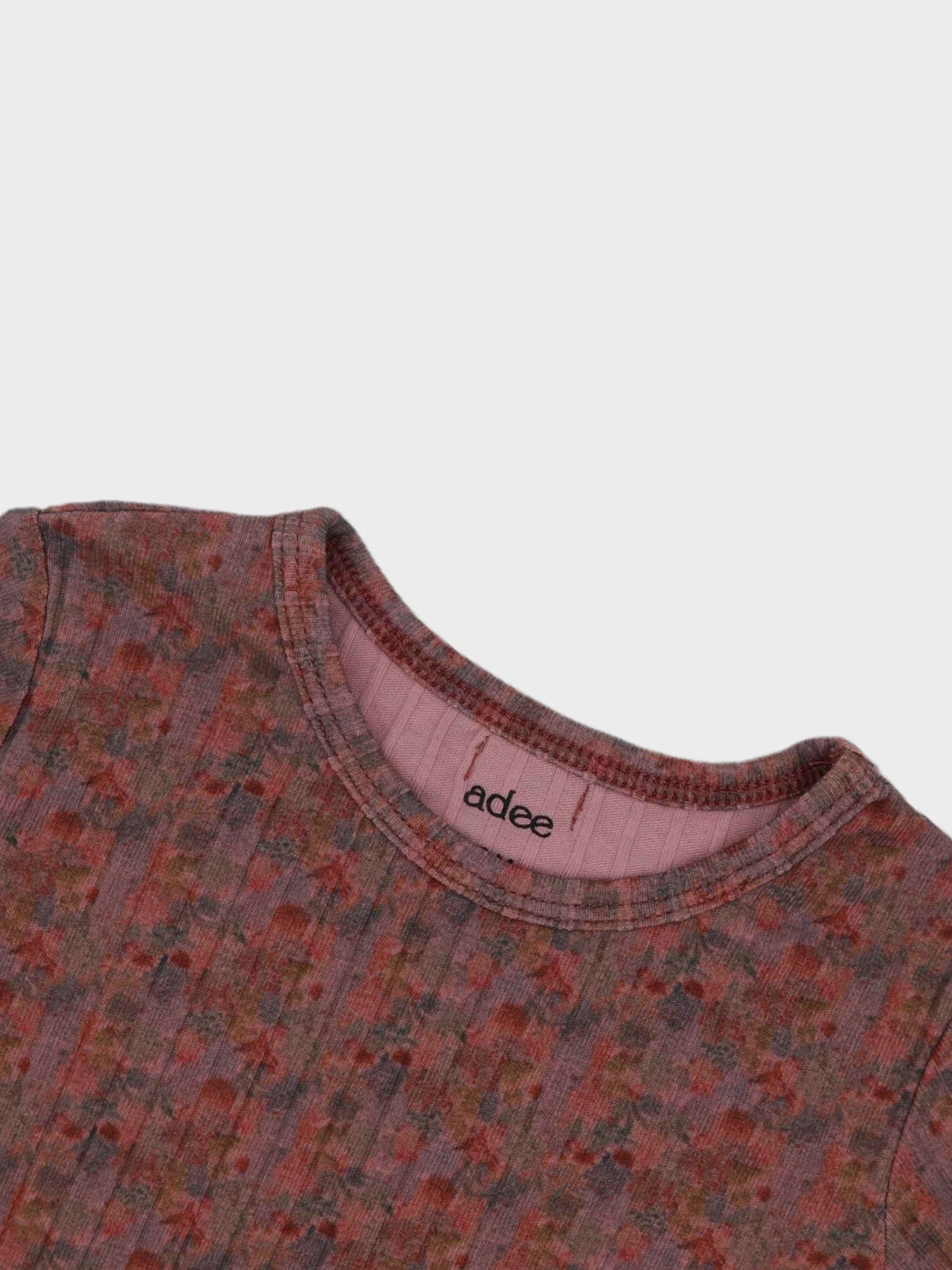 Girls pajamas in floral pattern