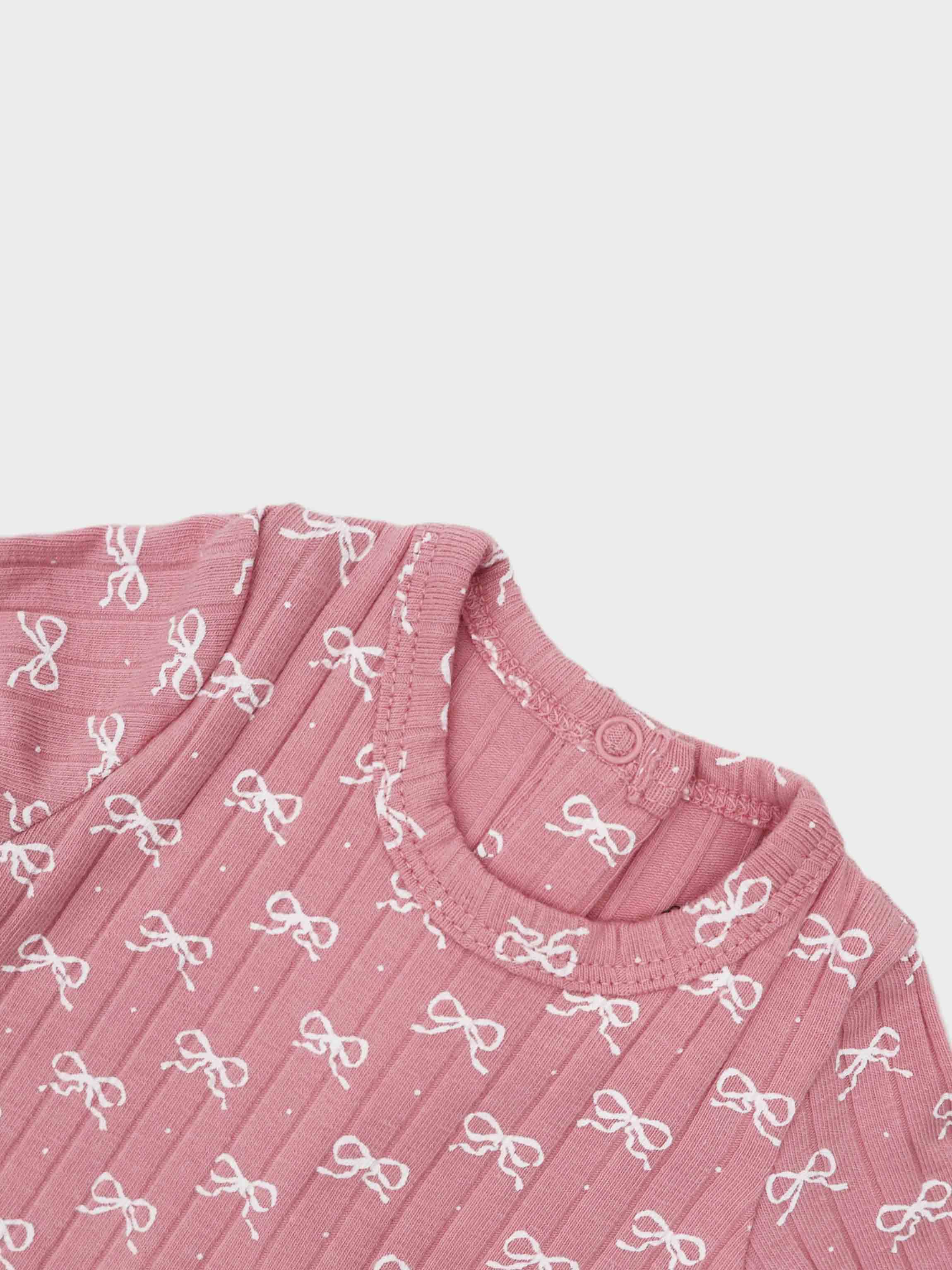 Baby soft pink jumpsuit hat