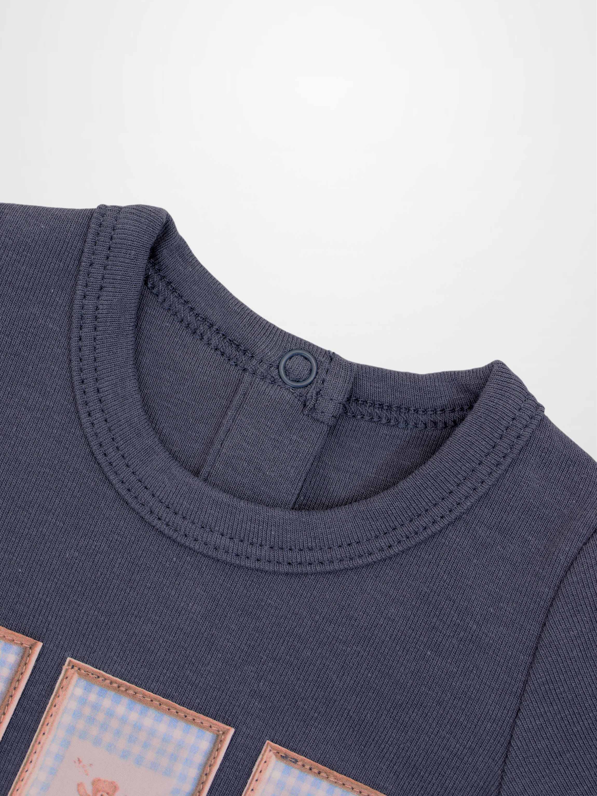 Teddy Frame Stretchy navy boys&