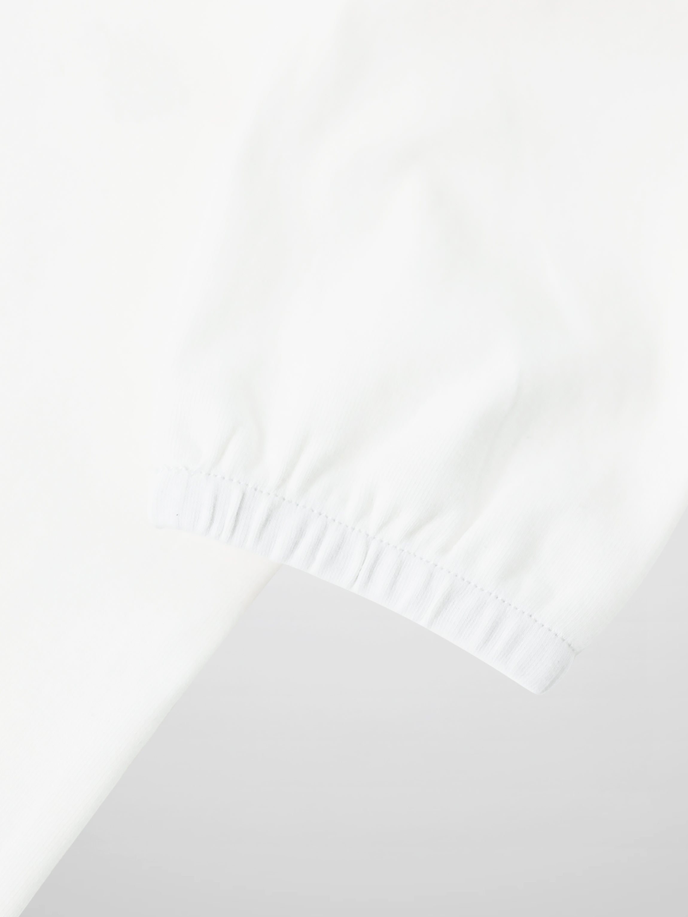 Embroidered Strawberry 3/4 Puff Sleeve T-shirt for girls, white