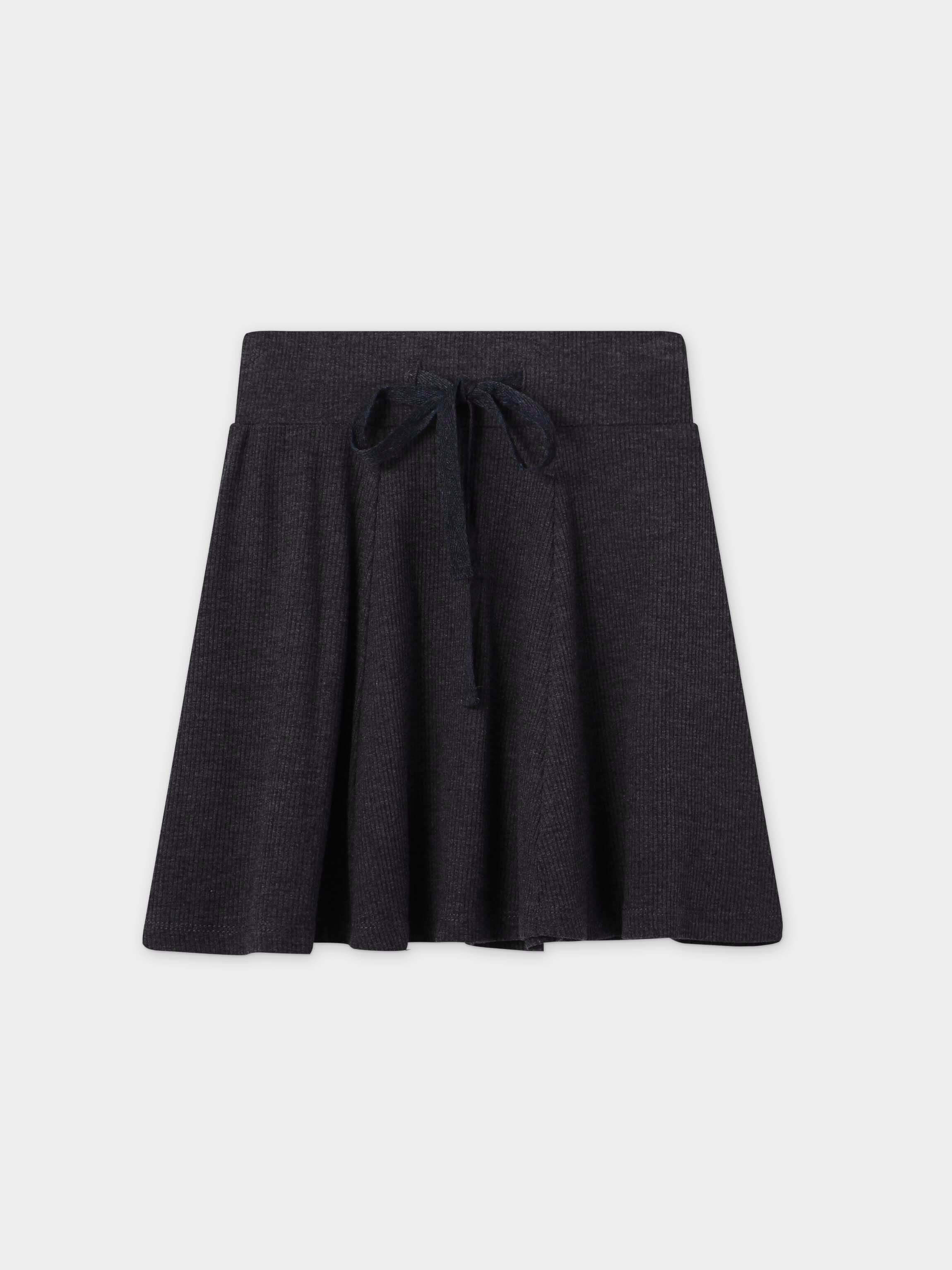 Heather grey flared skirt design