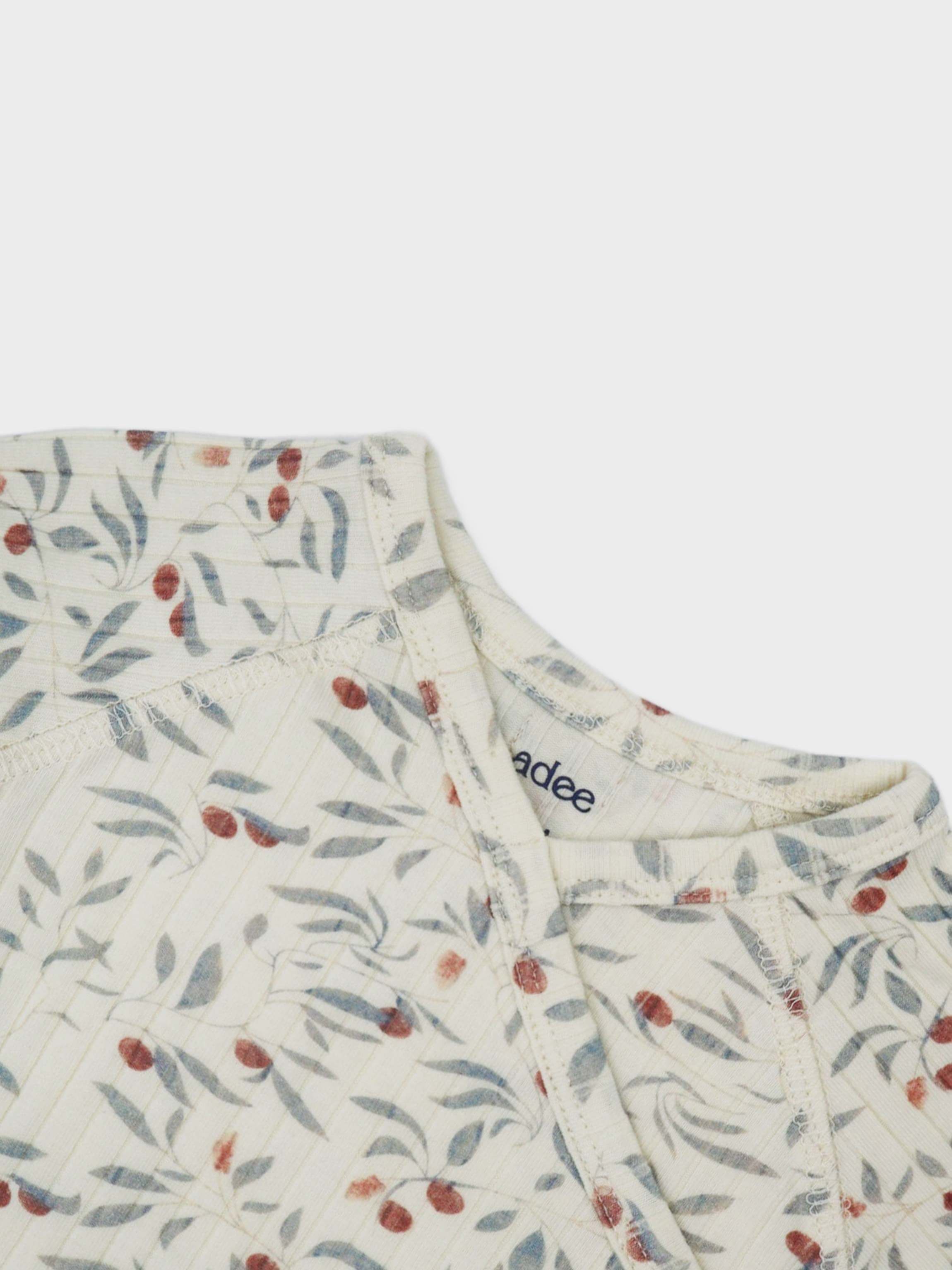Kids pajamas with olive branch design
