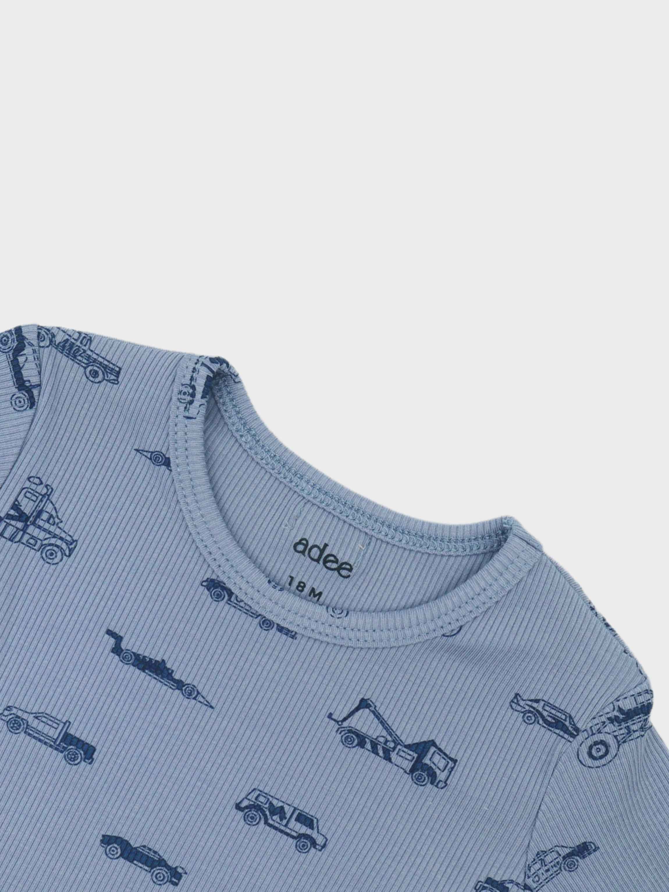 Light blue truck pajamas for boys