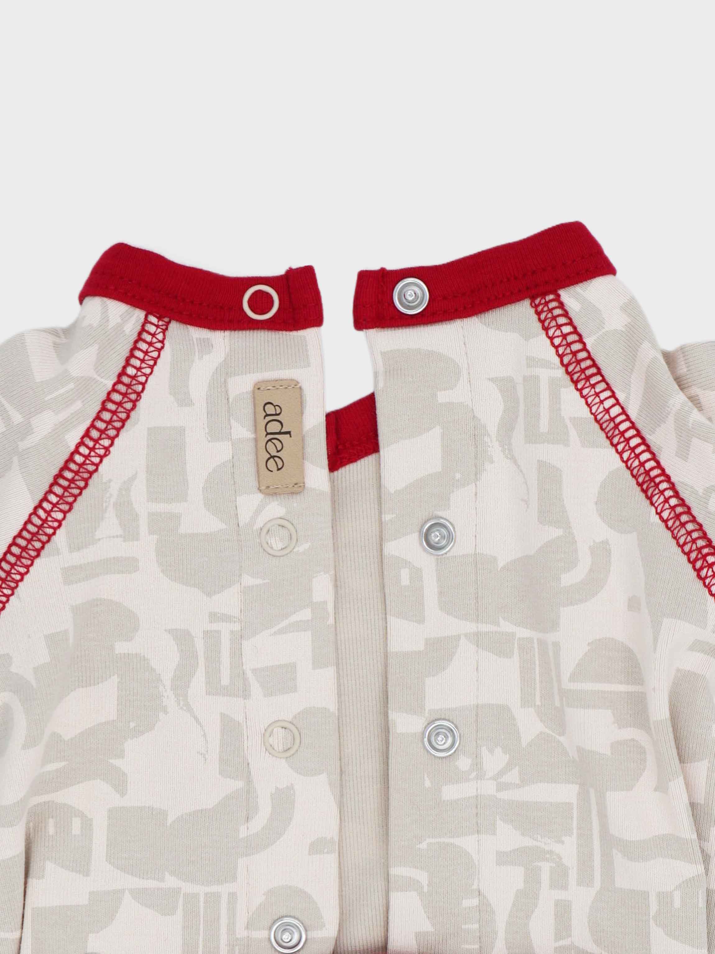 Abstract Print Stretchy- Red
