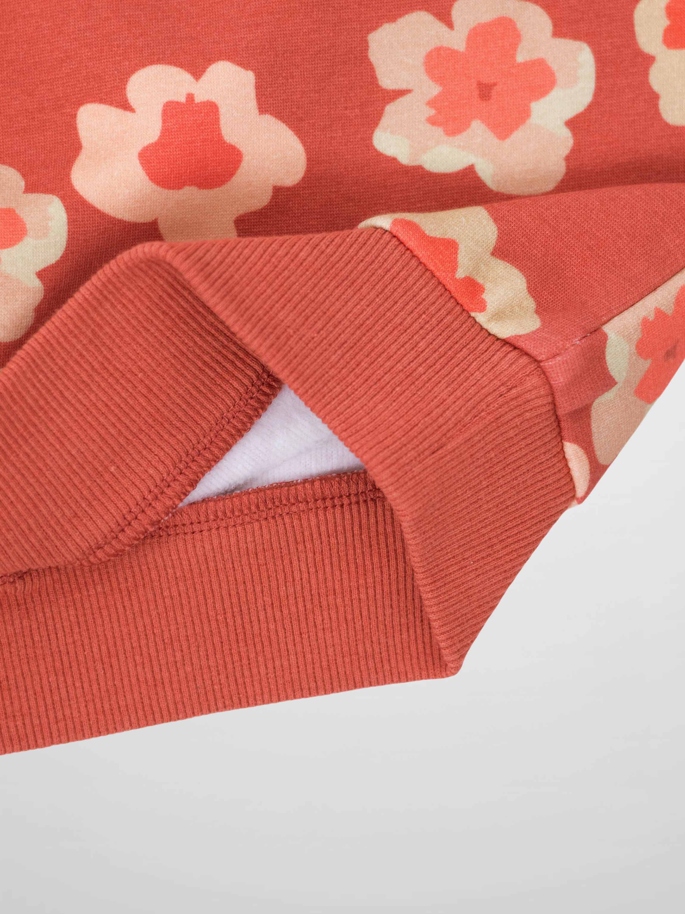 Red Flower Sweatshirt