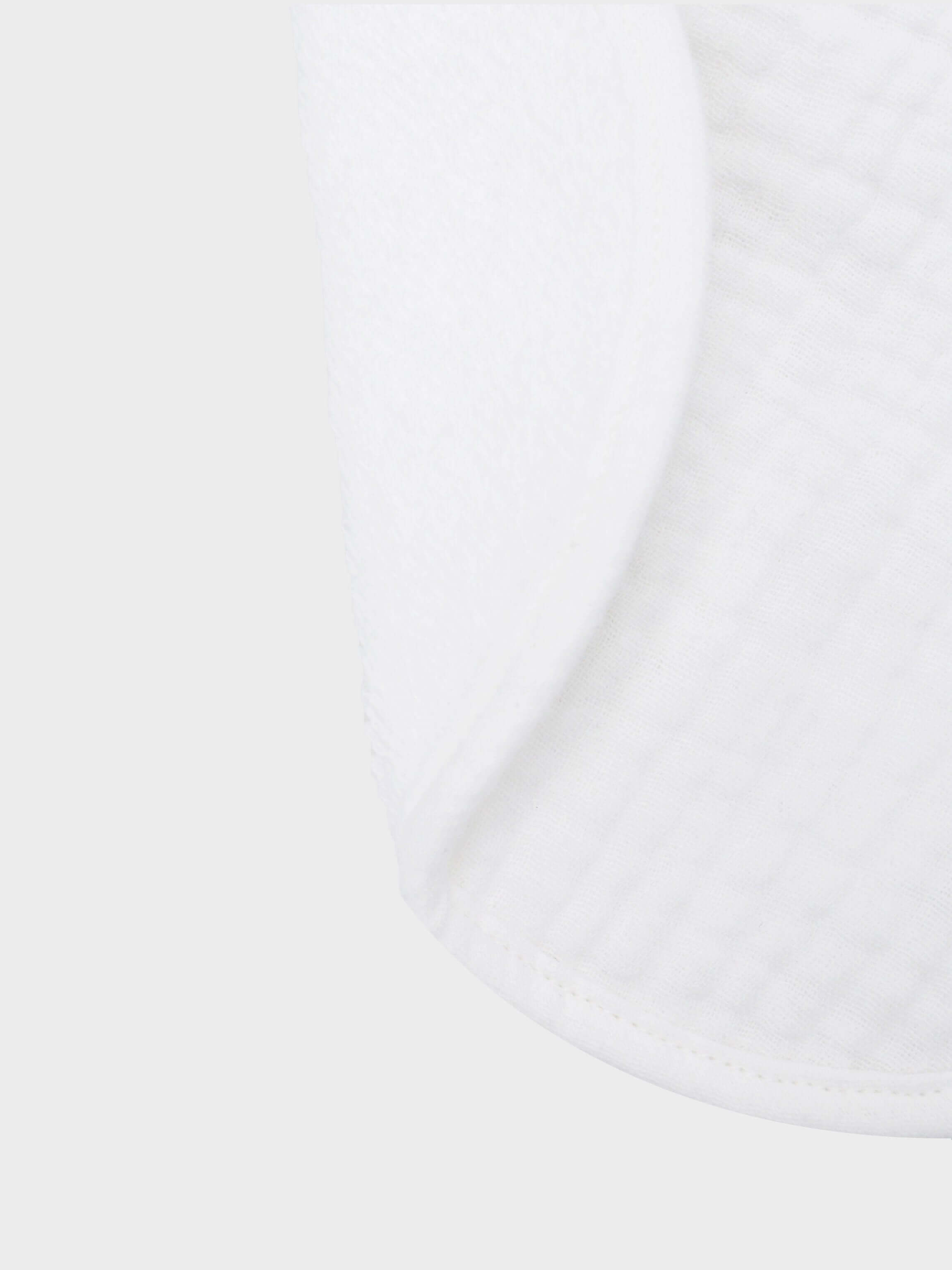 baby boy white bib soft and great for spills