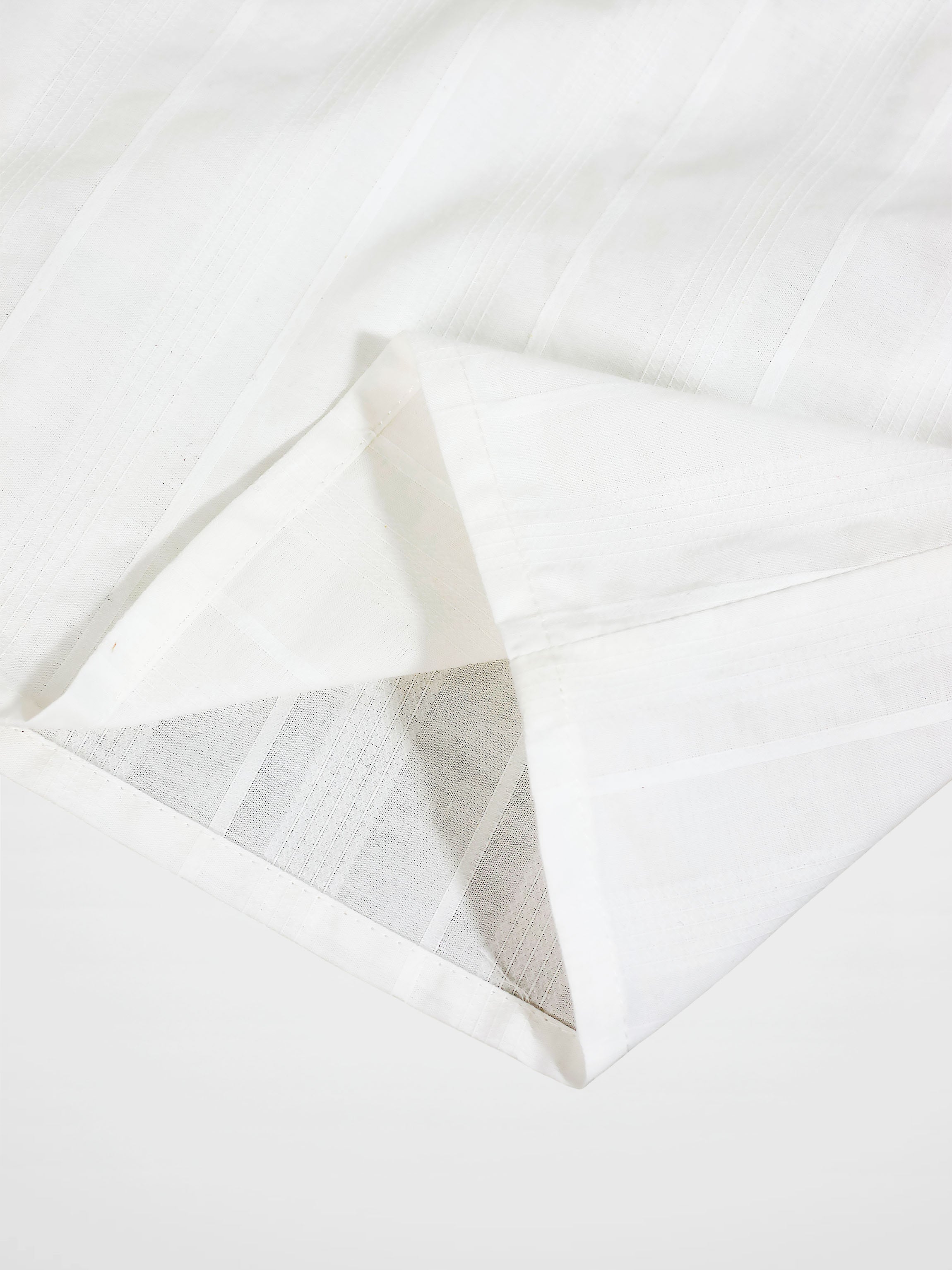 Textured White Cotton Shirt