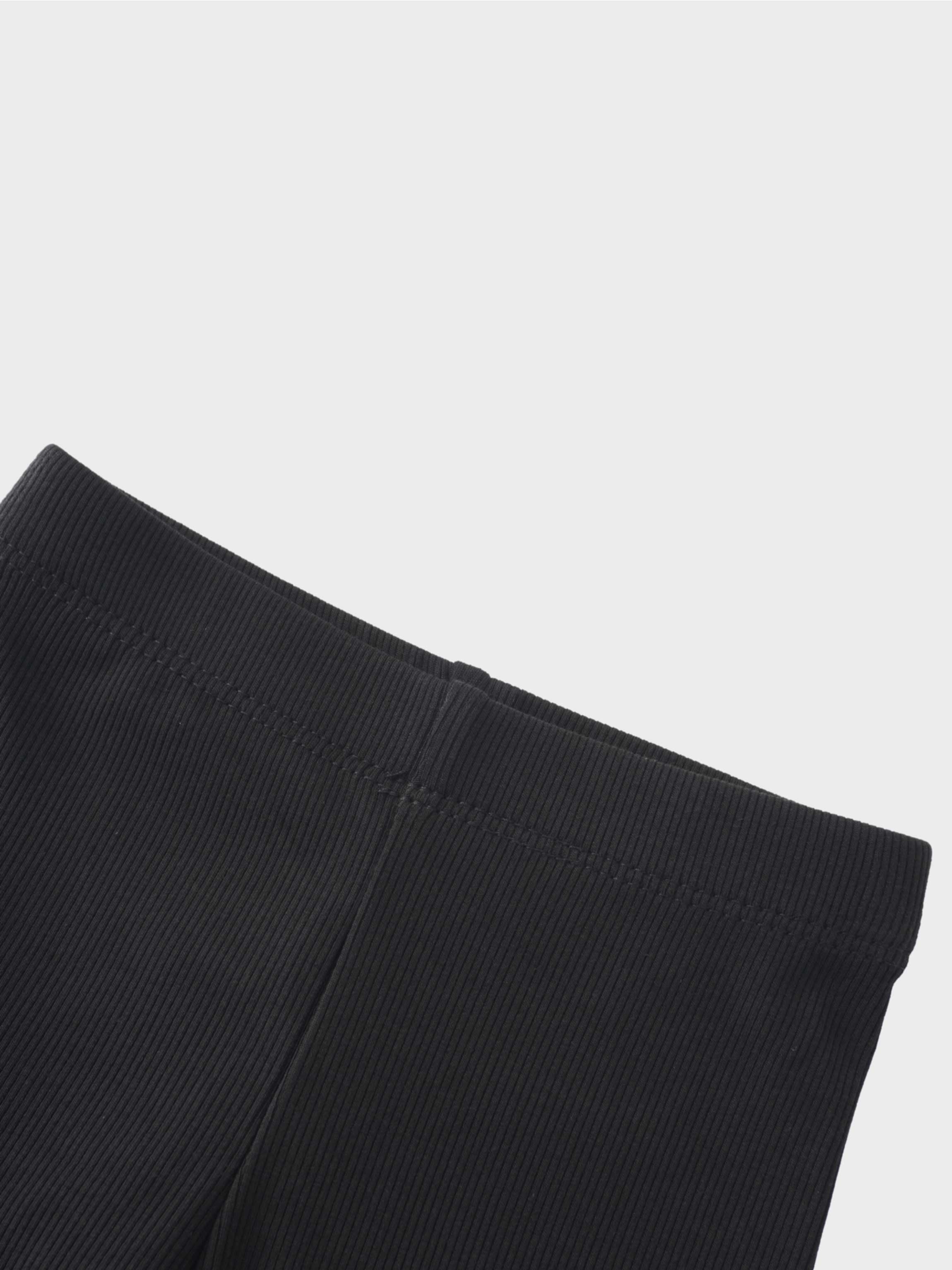 Crossover Thin Ribbed Pajama - Black