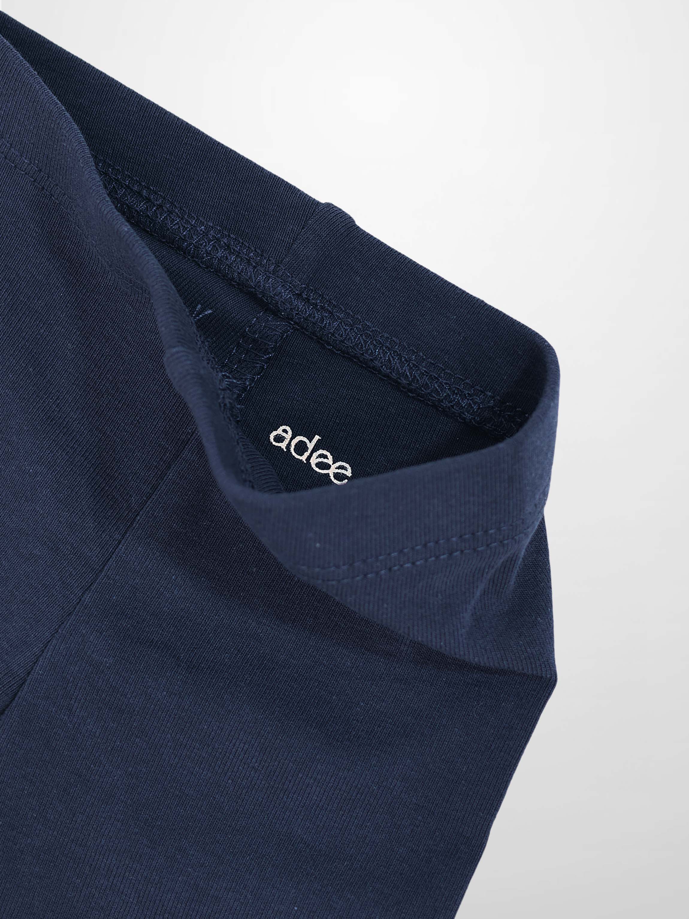 Non Ribbed Leggings - Dark Navy by Adee, unisex bottoms
