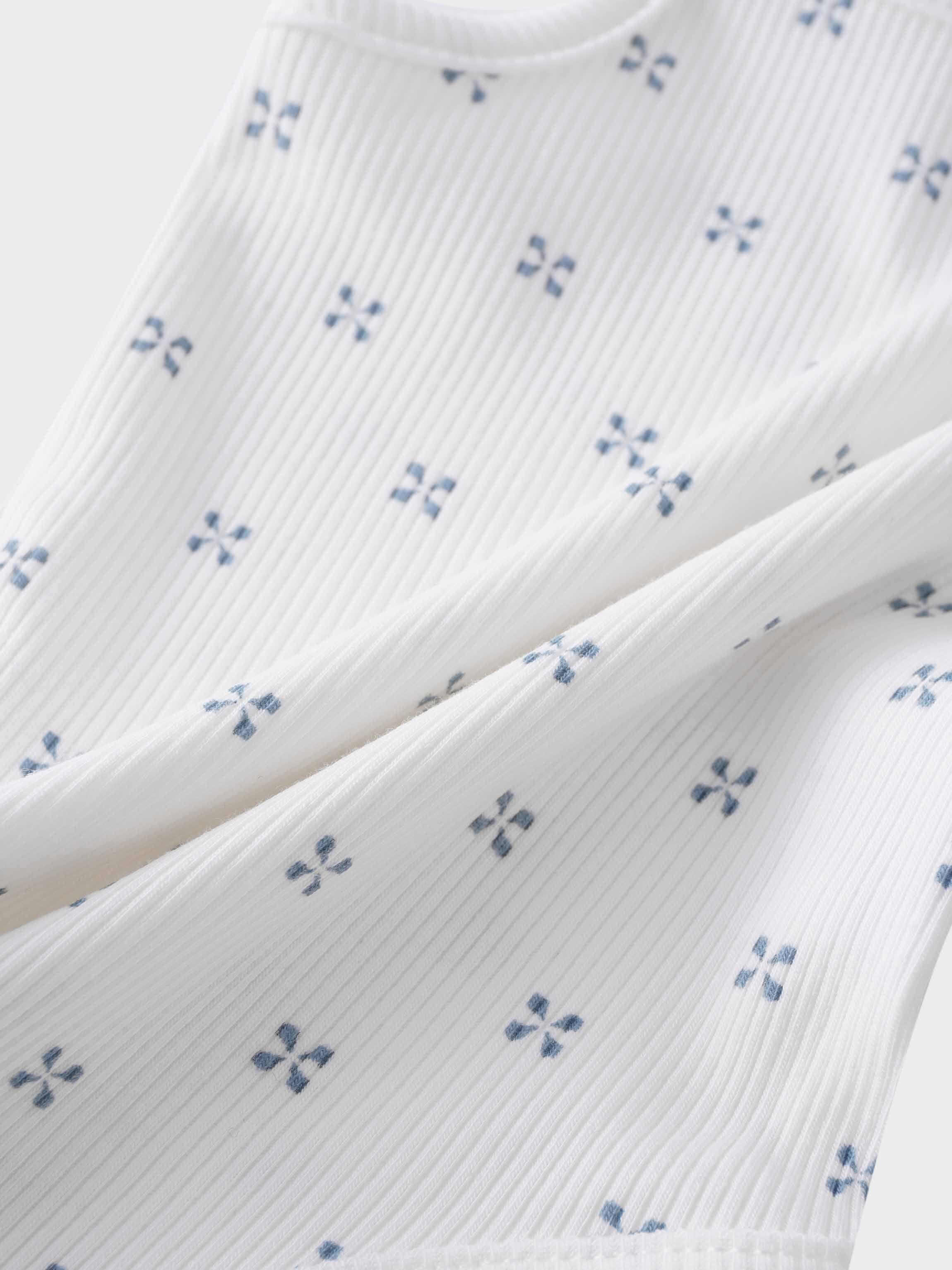 Light blue diamond pattern undershirt