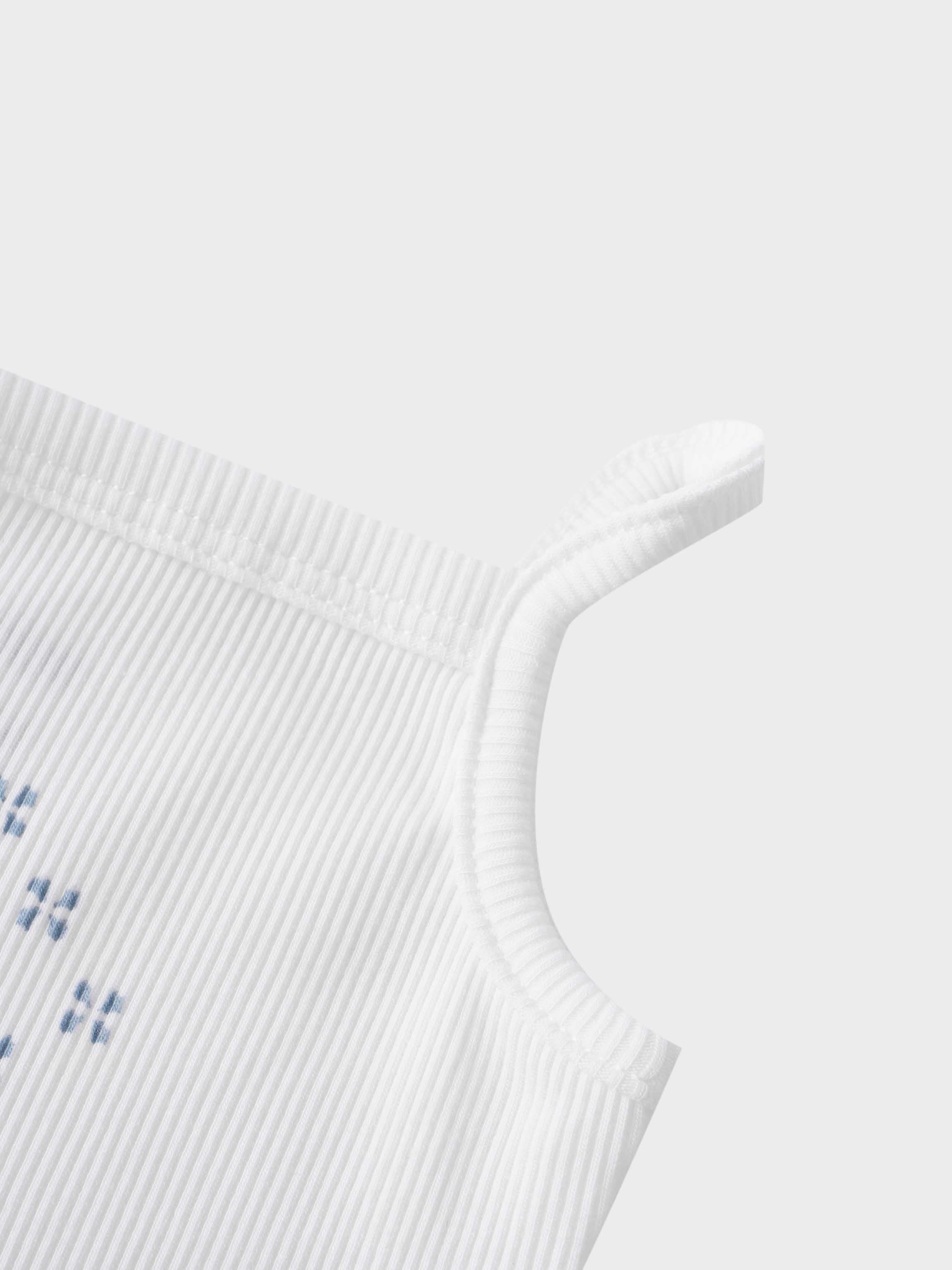 Light blue diamond patterned bodysuit