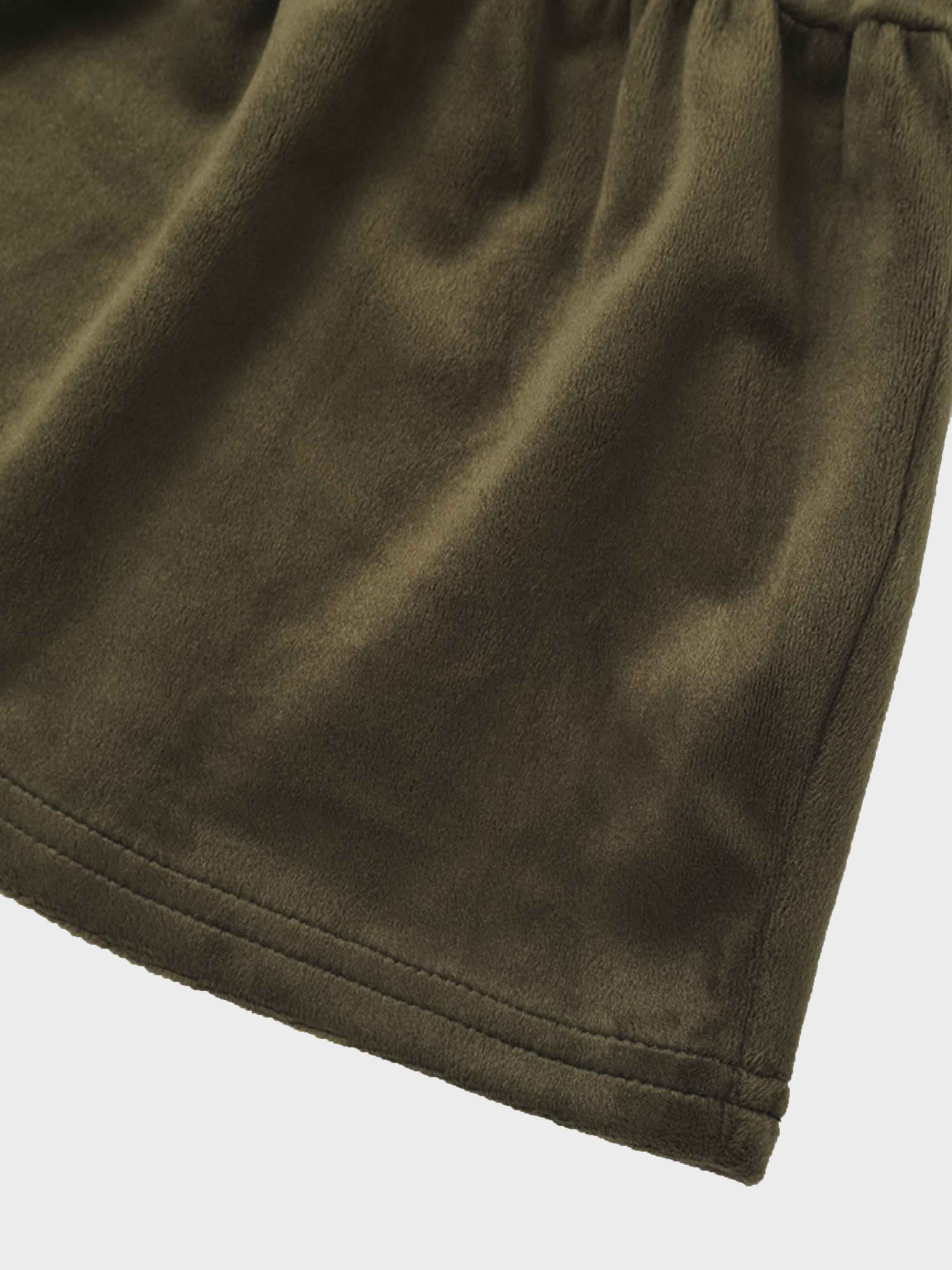 Tiered Velour Robe - Hunter Green