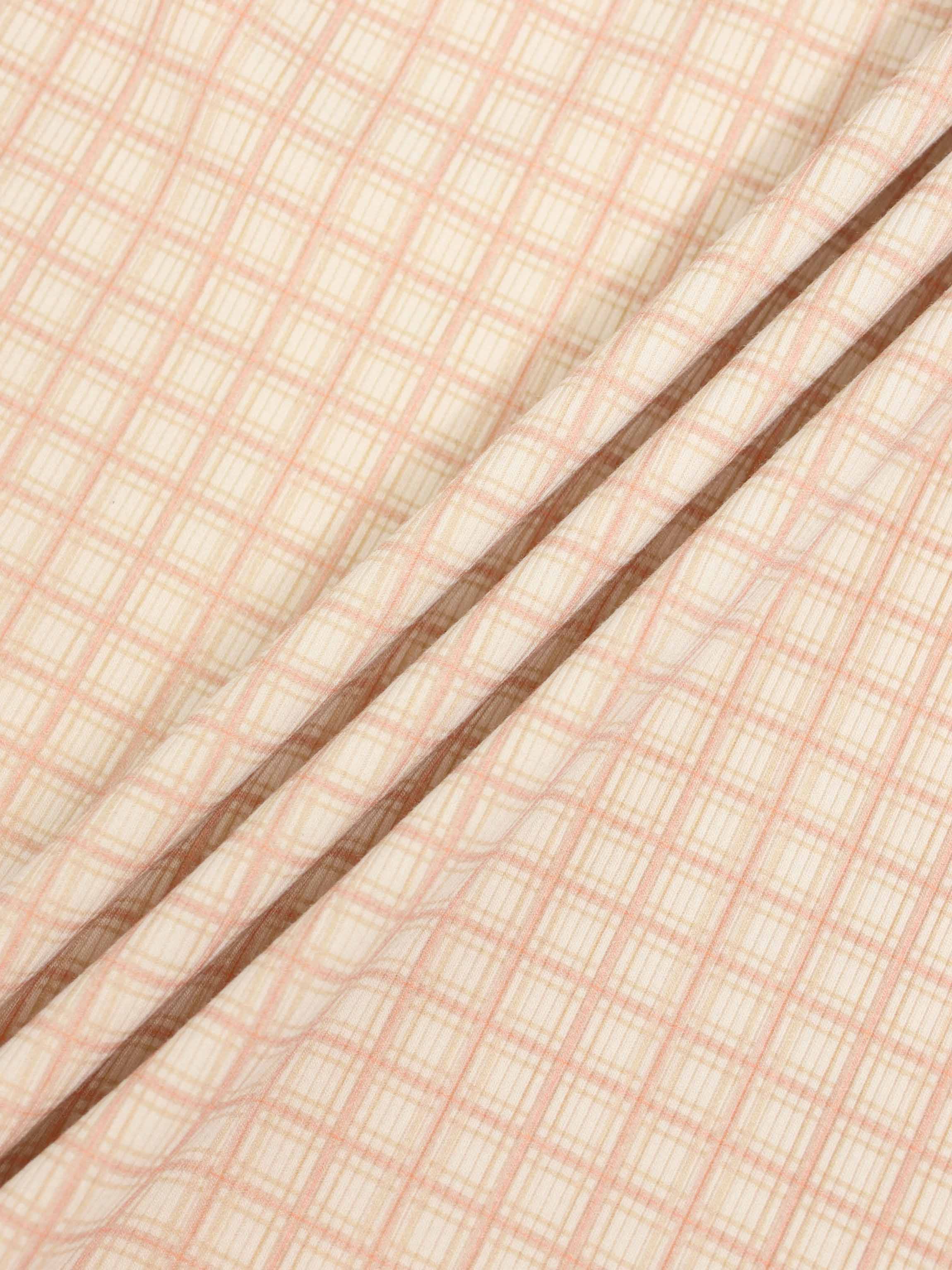 Pink Squared Nightgown for girls in pink plaid fabric.