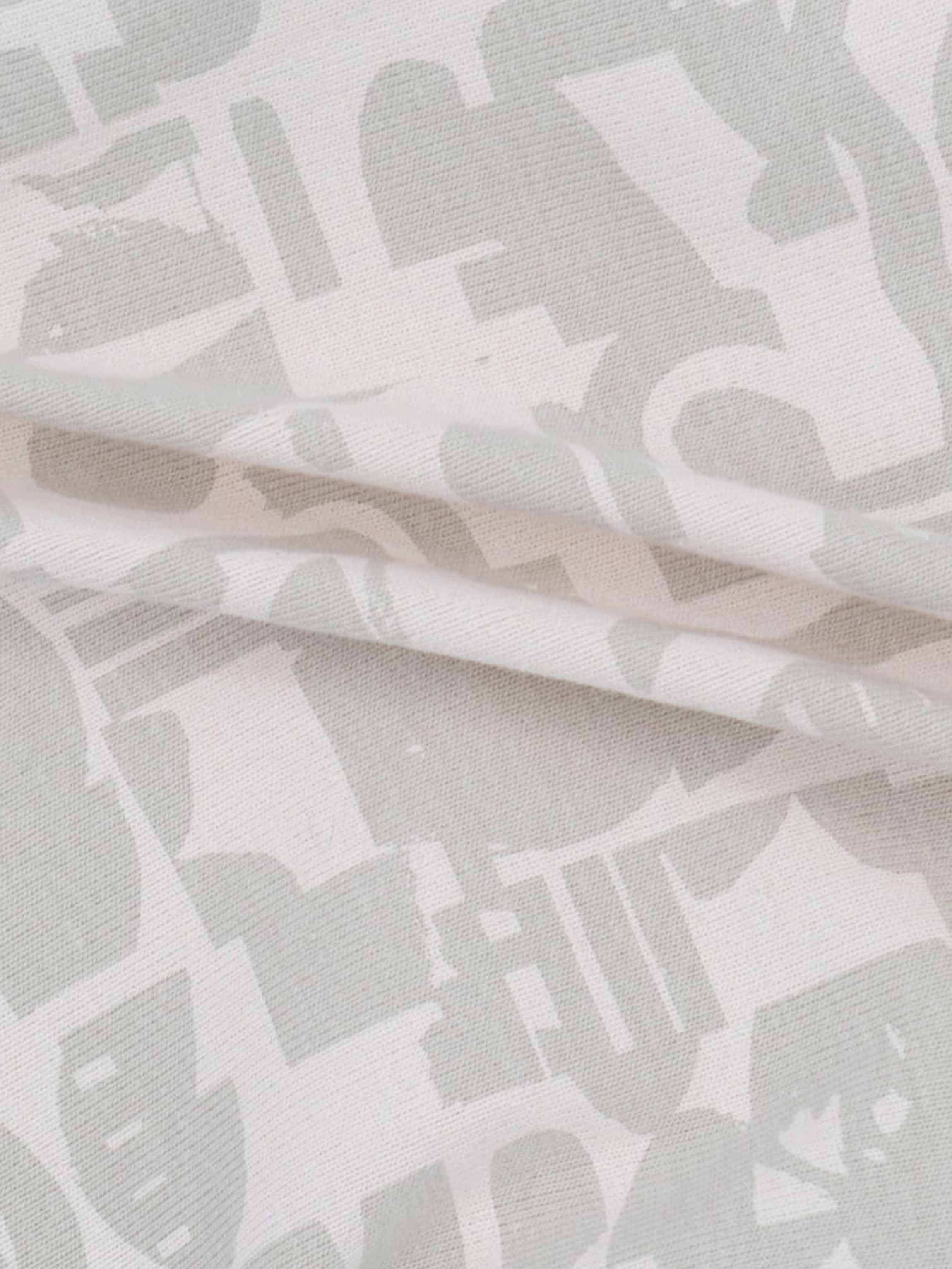 Abstract print fabric for baby jumpsuit