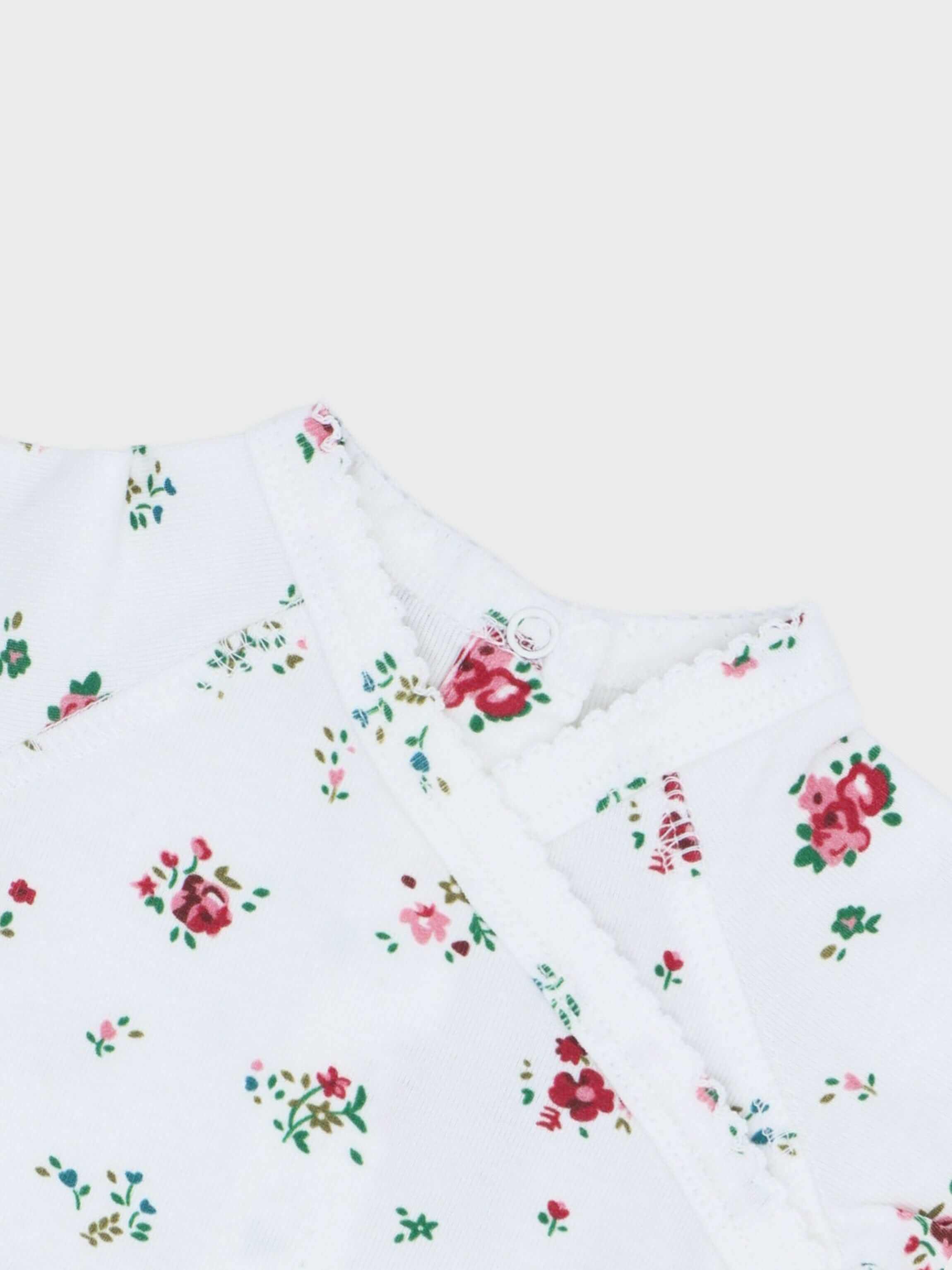 Freesia baby jumpsuit floral design