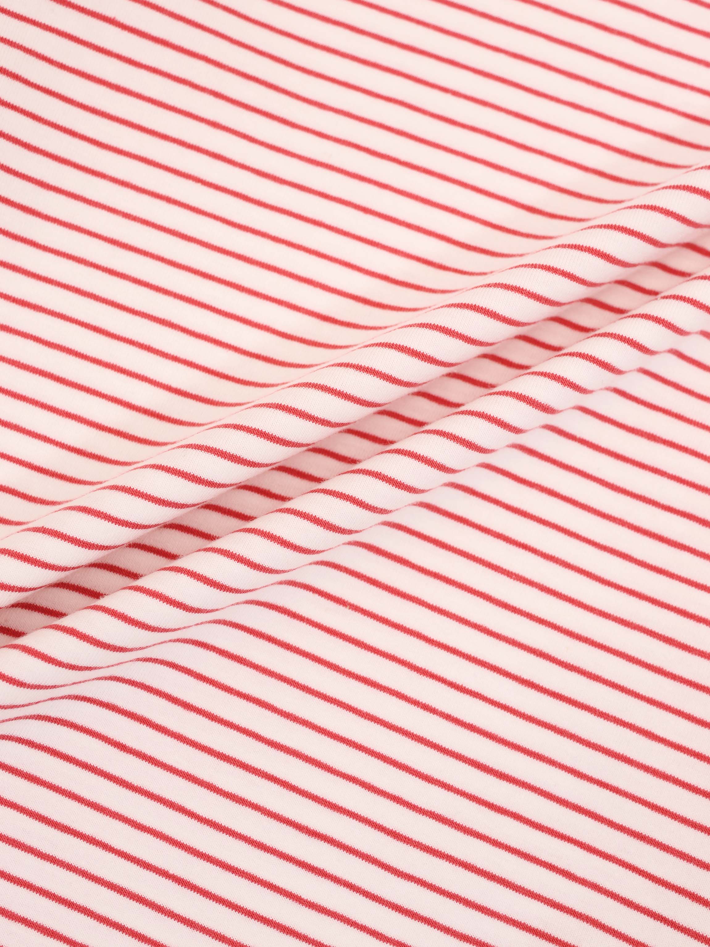 Pink Striped 3/4 Sleeve T-Shirt