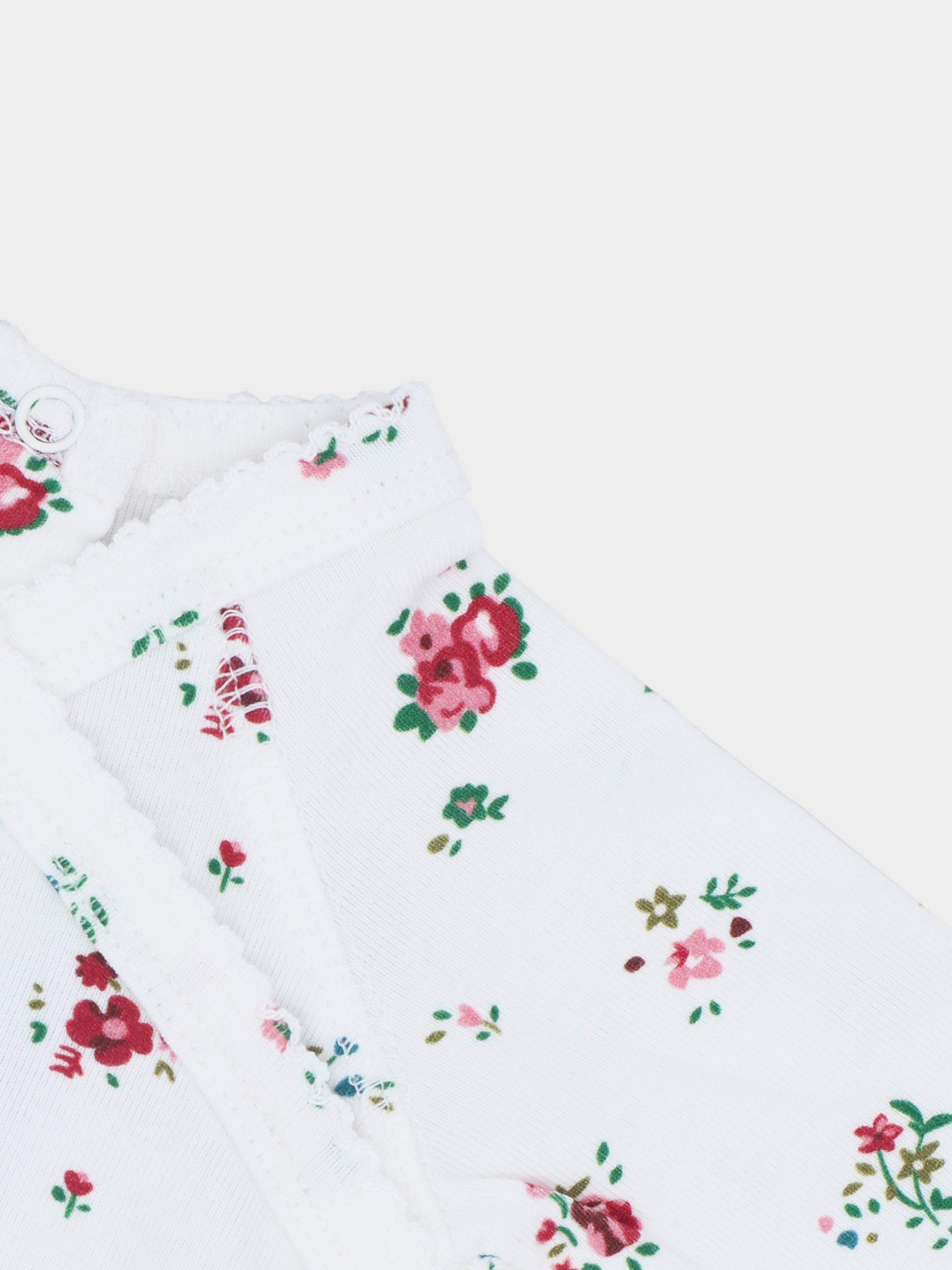 Baby jumpsuit floral print detail