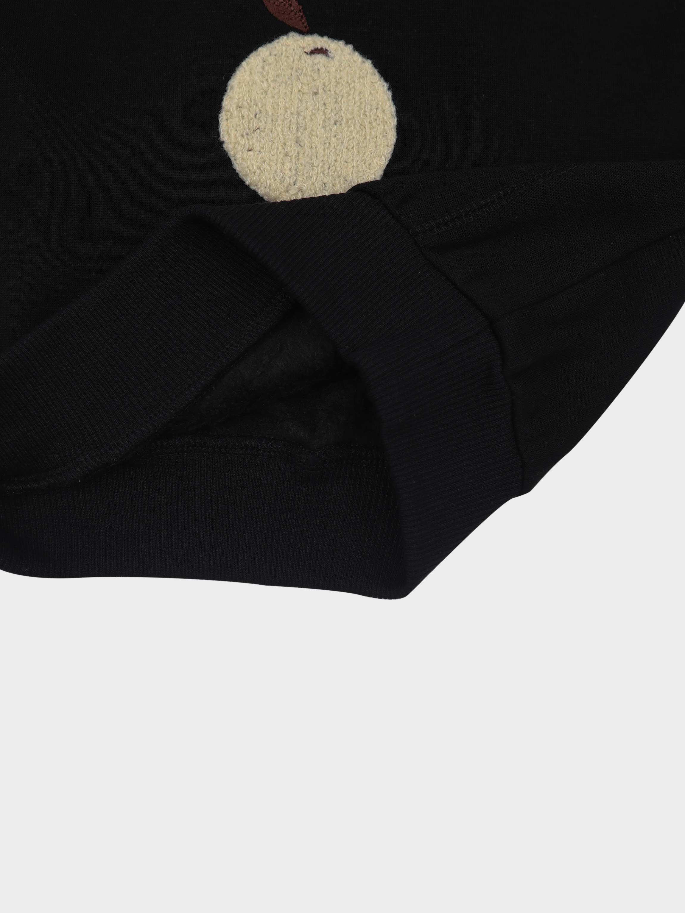 Fuzzy fruit sweatshirt for kids
