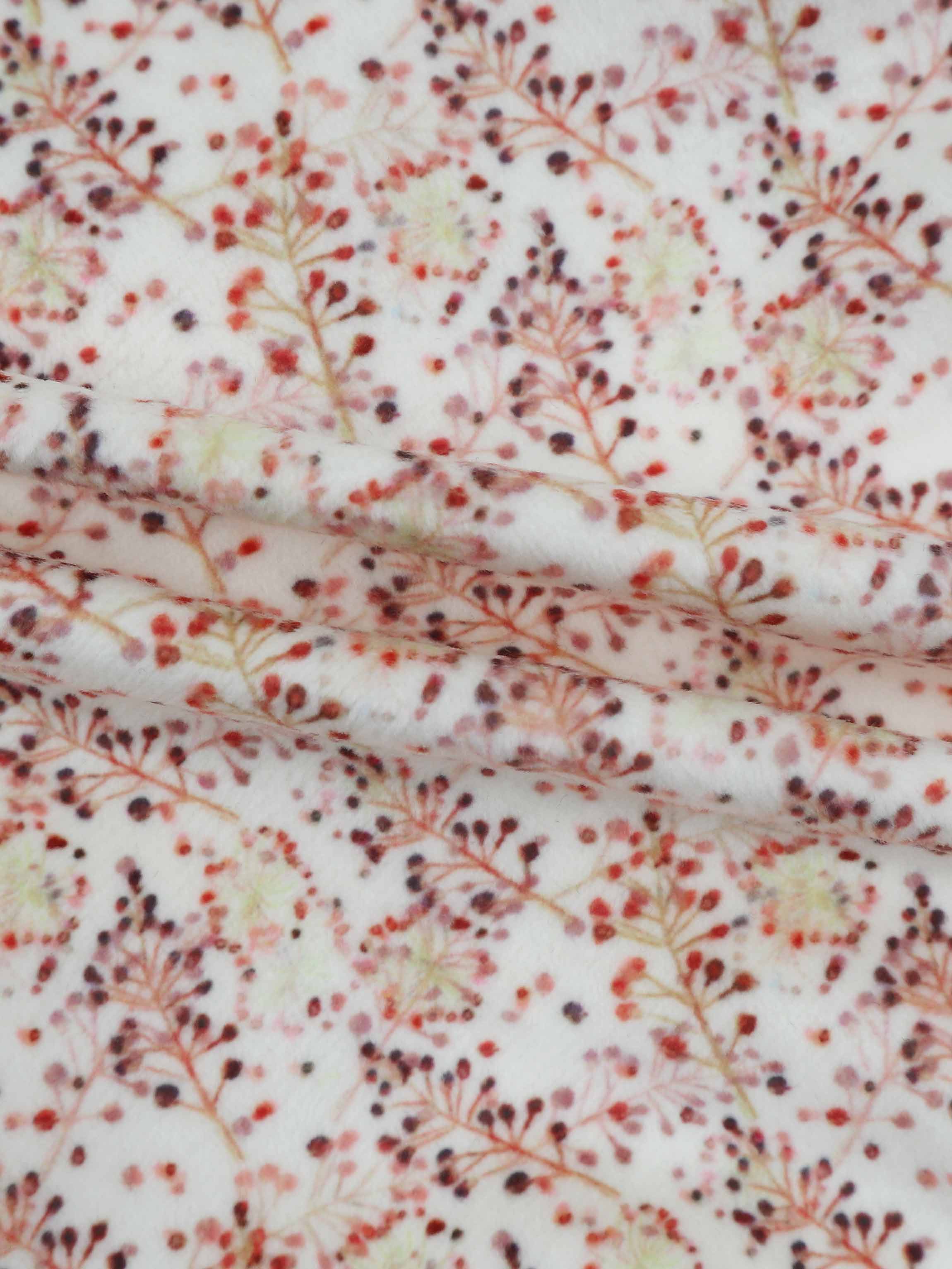 Soft fabric featuring delicate floral print