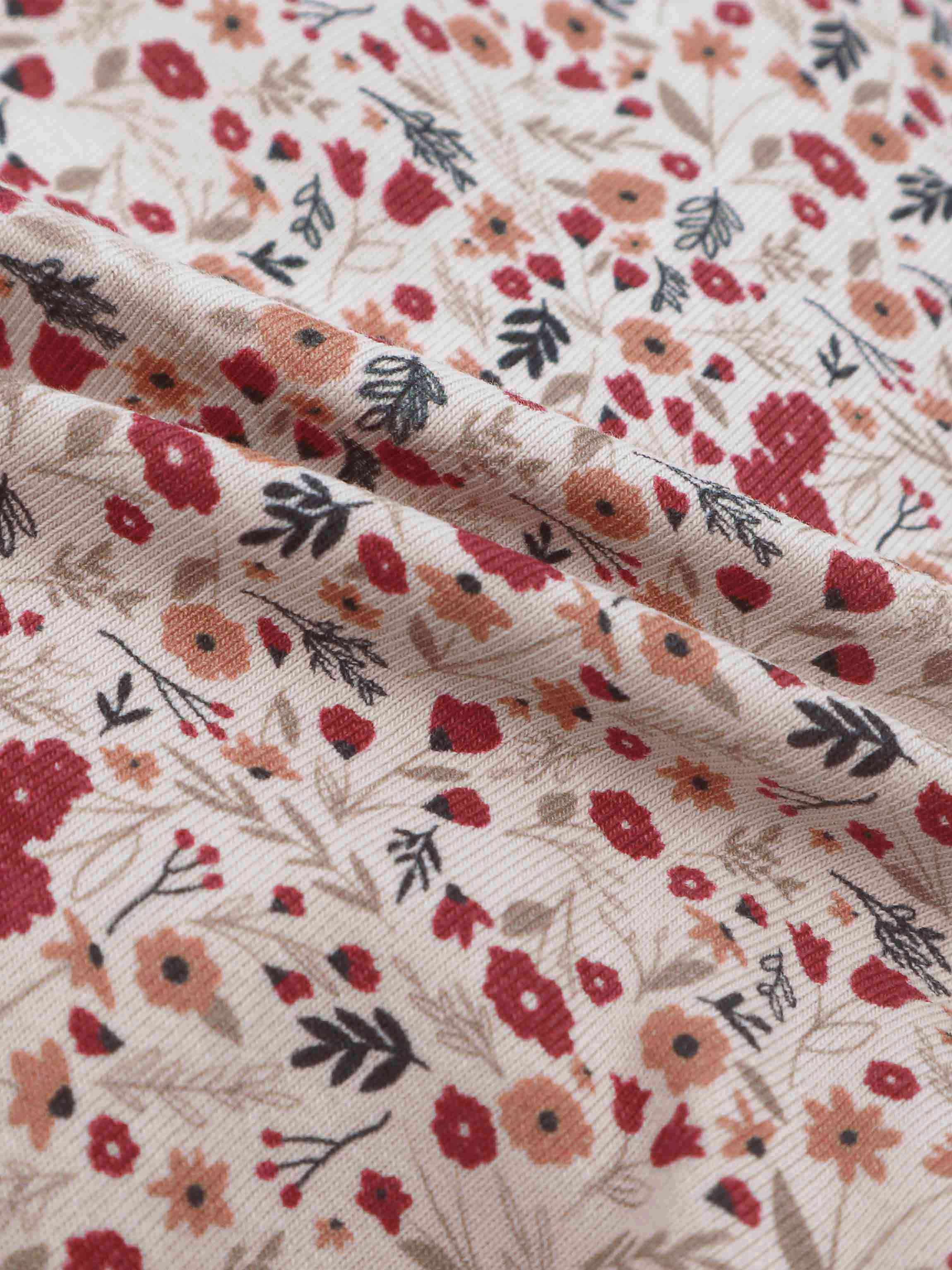 Girls pajamas floral pattern fabric