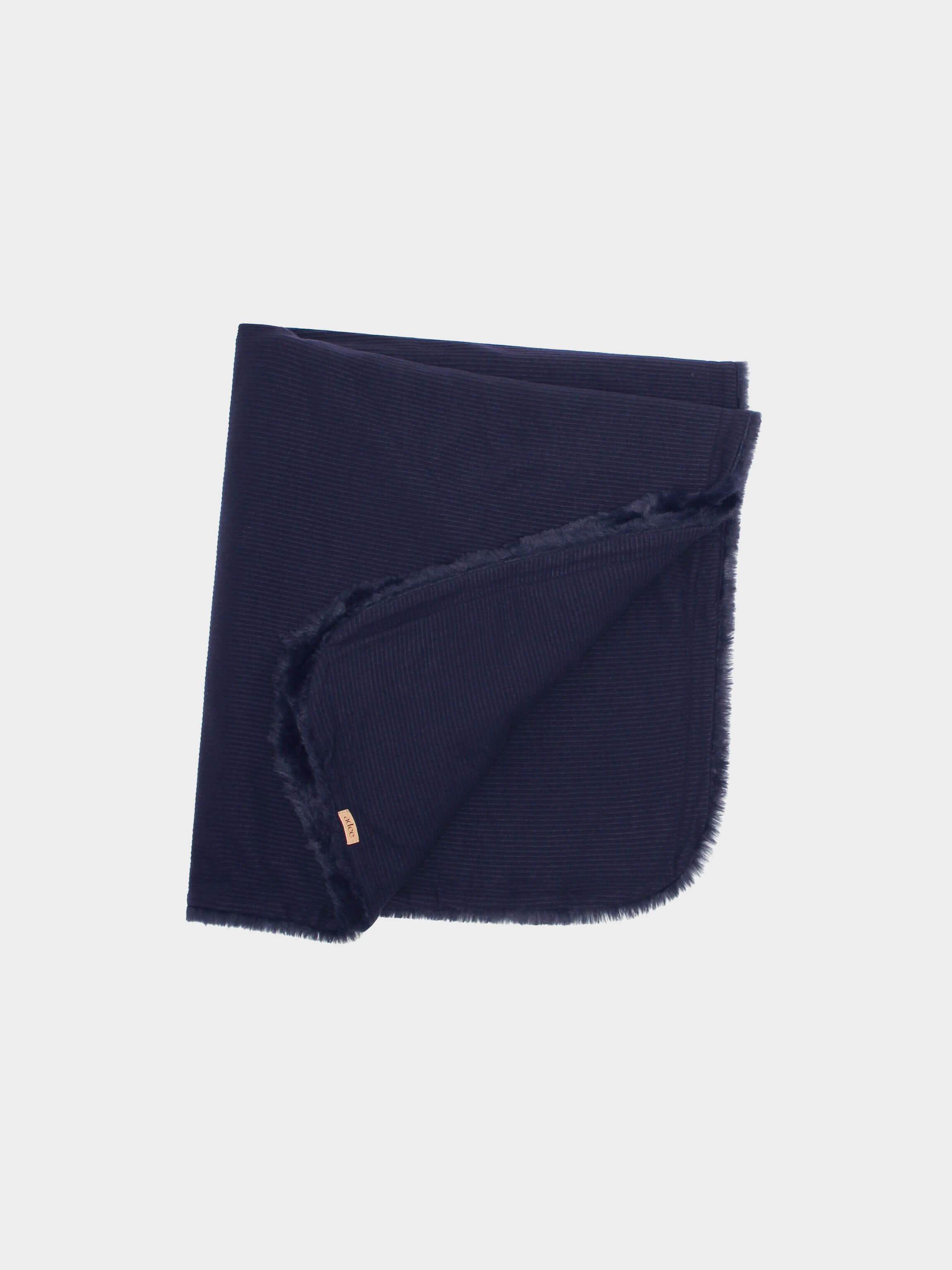 navy baby blanket