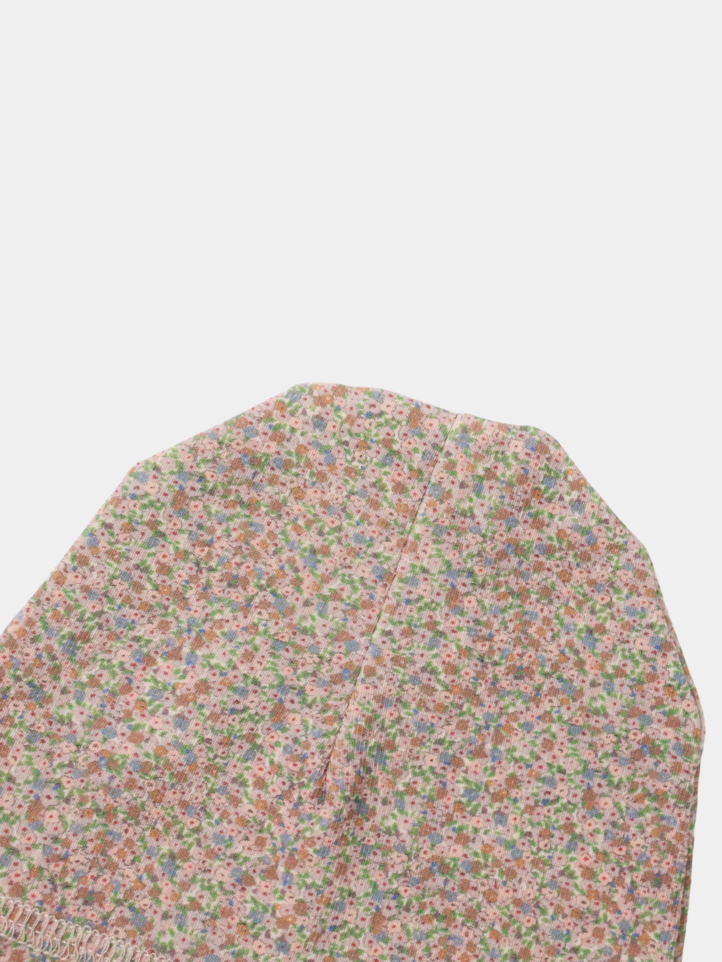 Pastel Petal Hat for girls, Adee brand, floral speckled pastel fabric